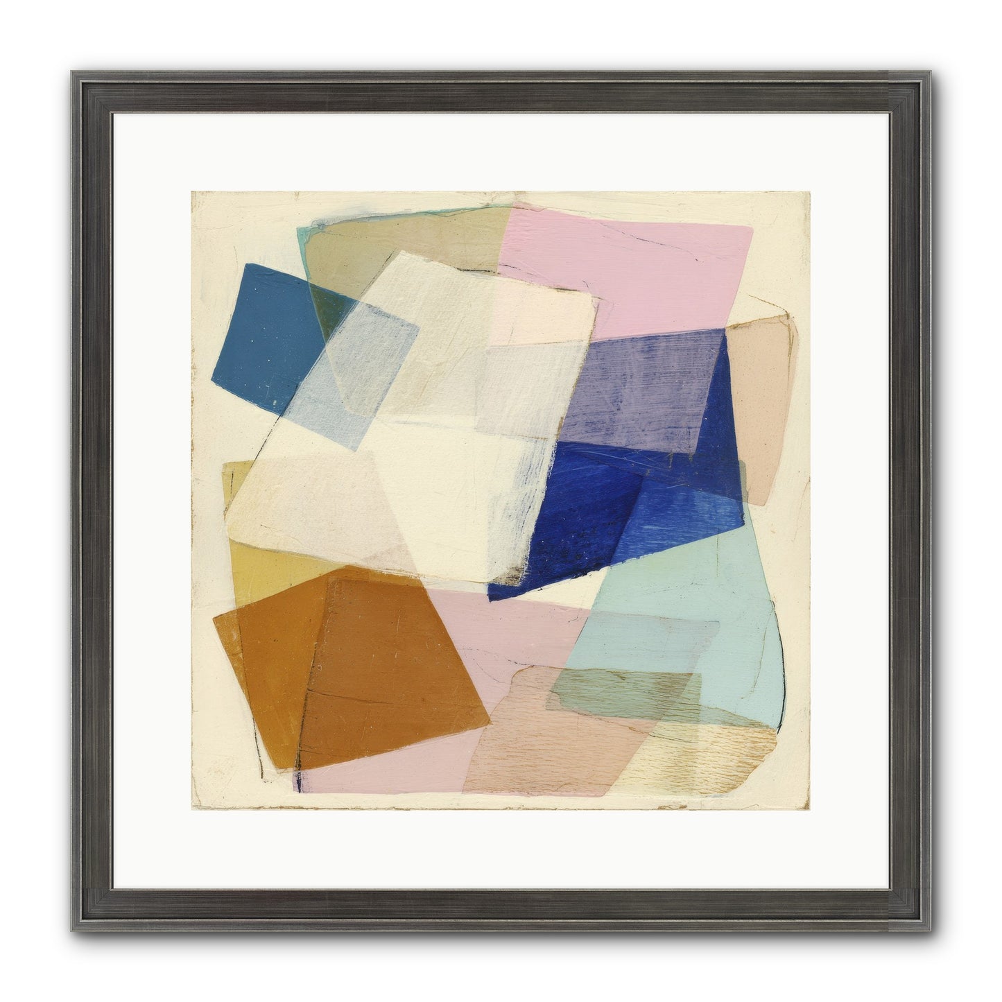 Misted Loom Framed Print - Slimwoods Black/Silver 16x16