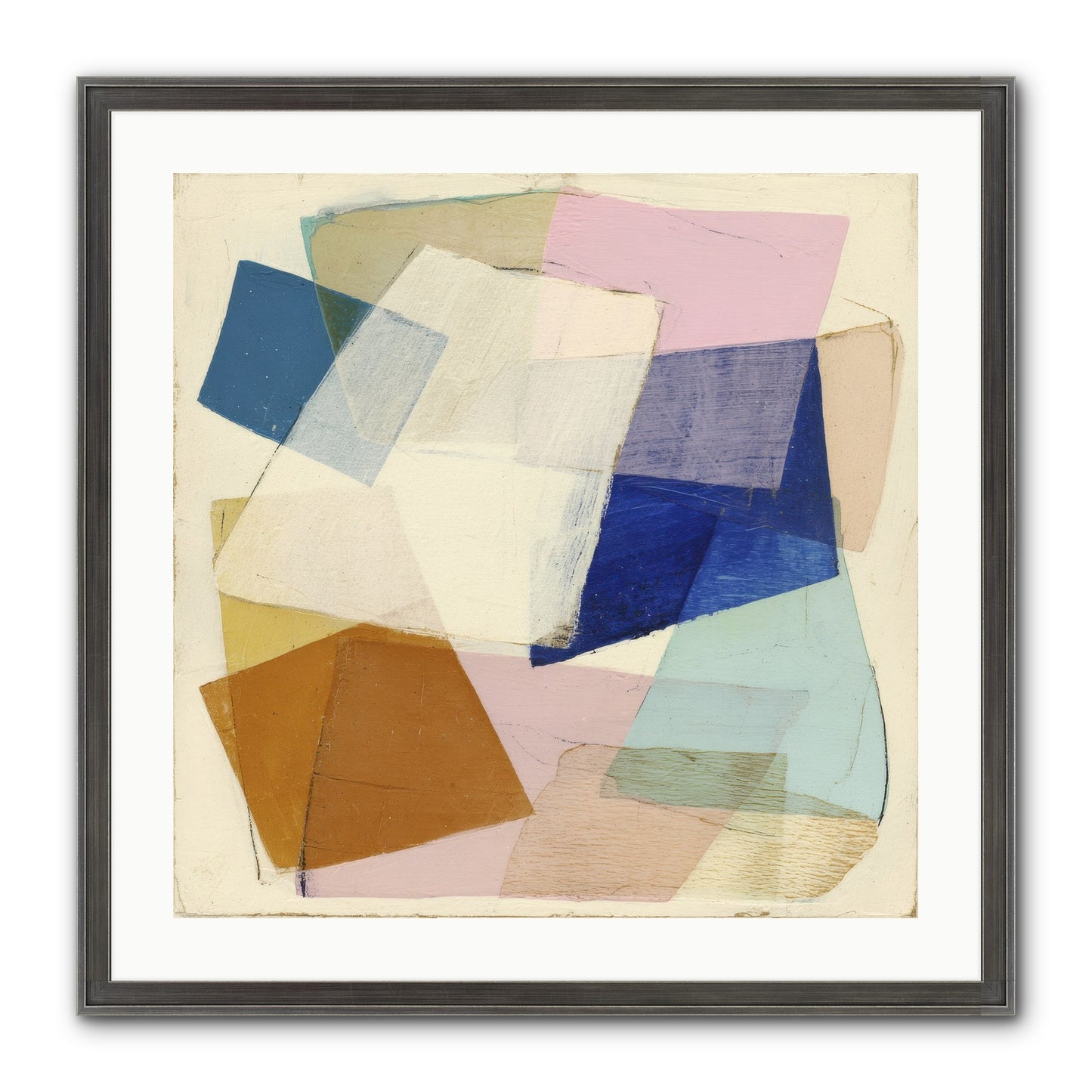 Misted Loom Framed Print - Slimwoods Black/Silver 24x24