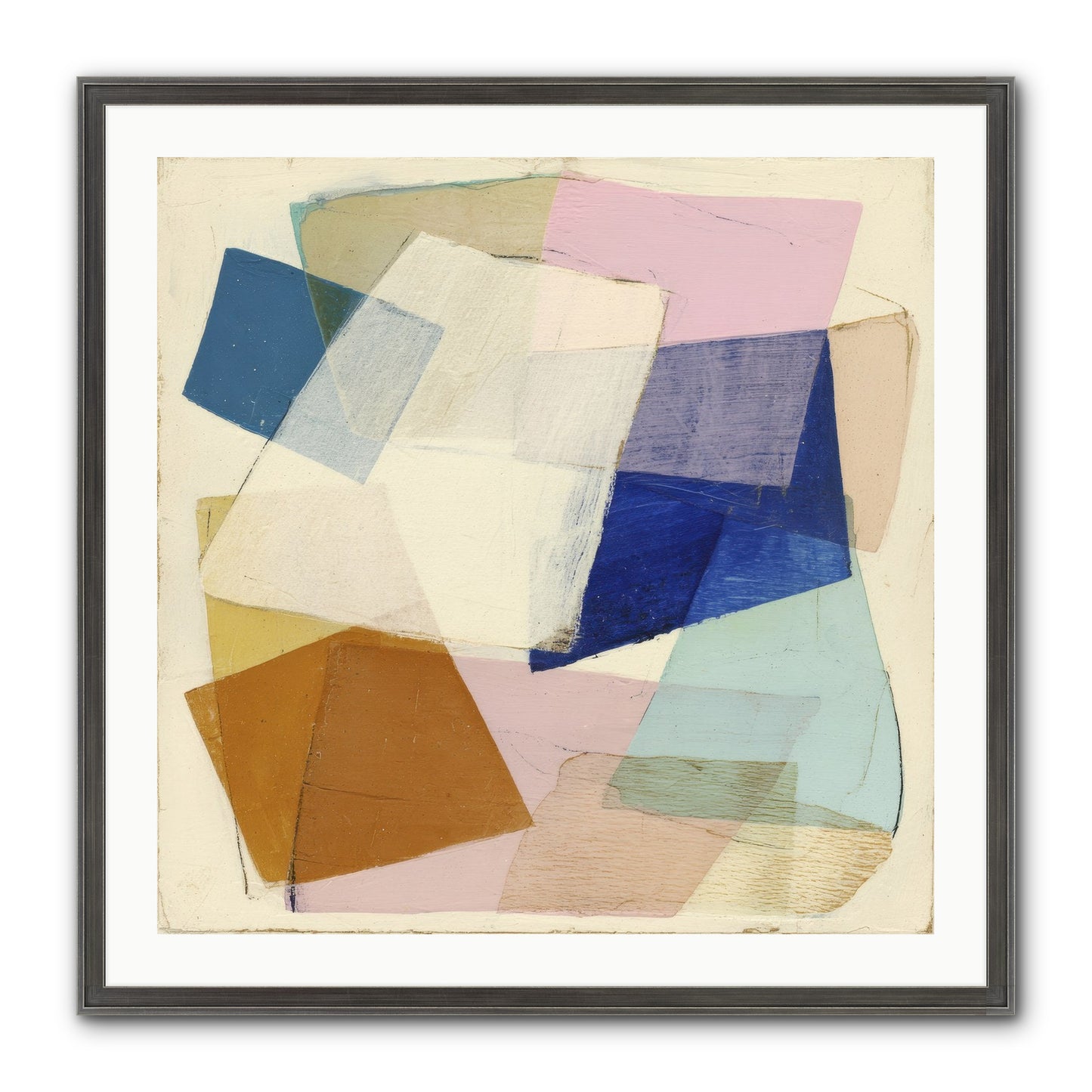 Misted Loom Framed Print - Slimwoods Black/Silver 30x30