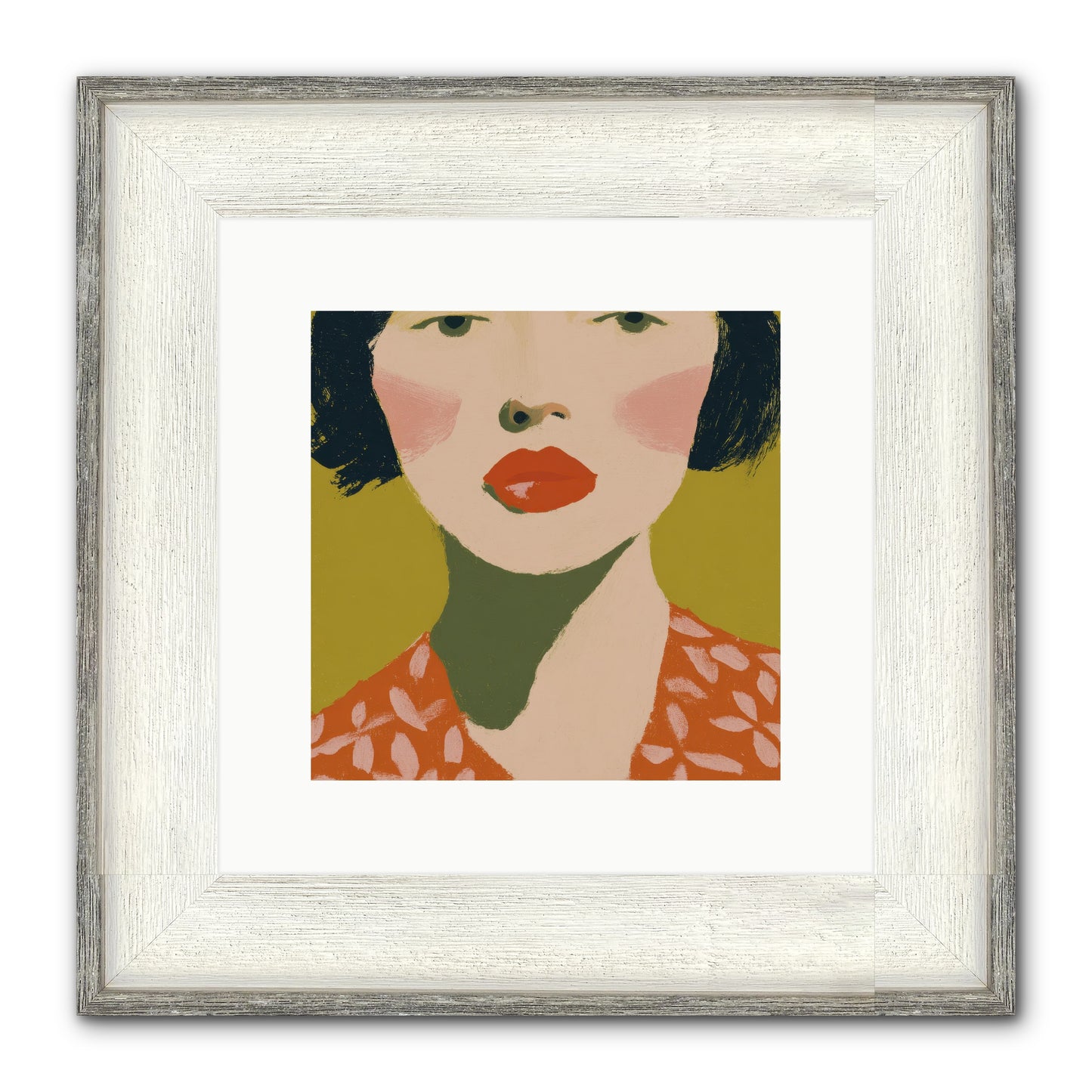 Moment Of Certainty Framed Print - Driftwood White 10x10