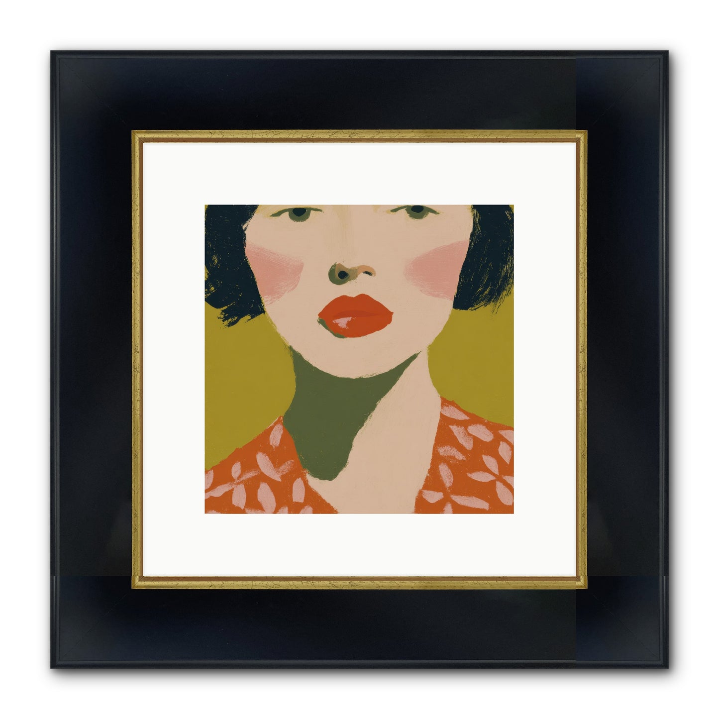 Moment Of Certainty Framed Print - Wide Black w/Gold 10x10