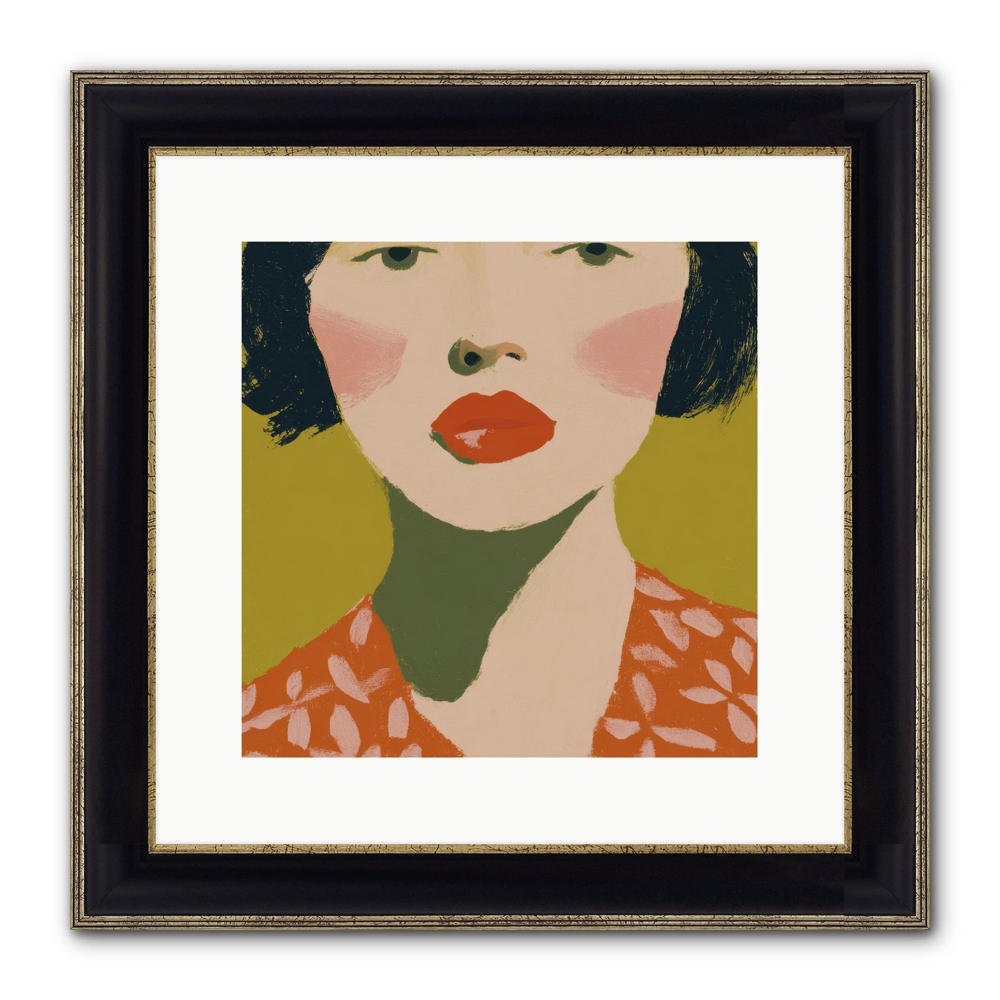 Moment Of Certainty Framed Print - Black & Gold 12x12