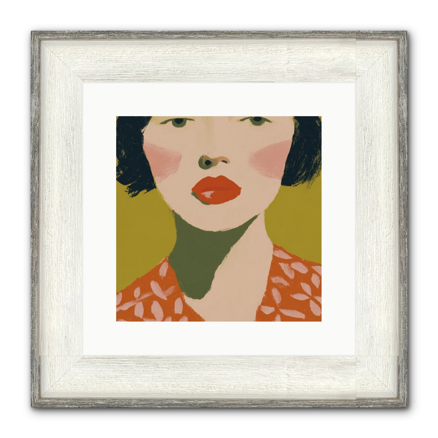 Moment Of Certainty Framed Print - Driftwood White 12x12