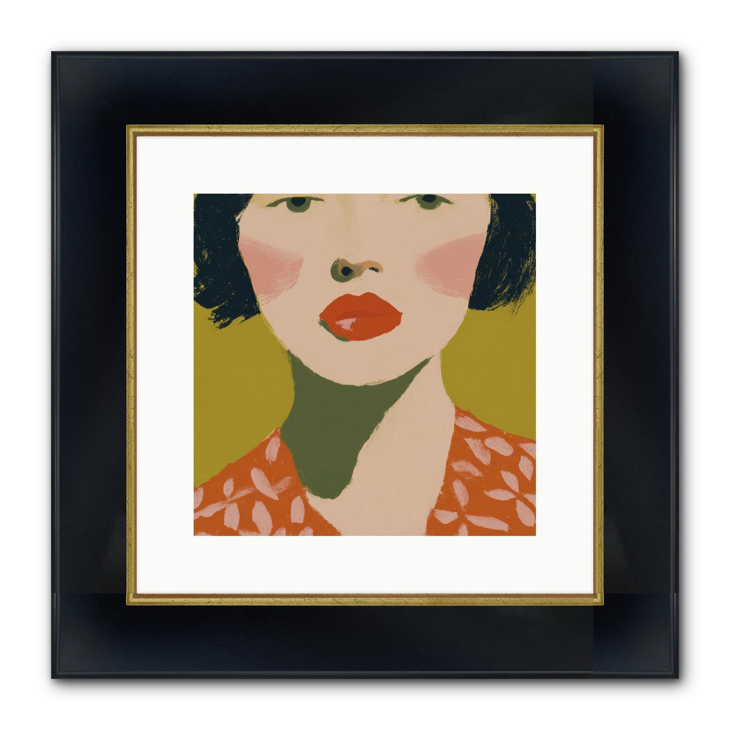 Moment Of Certainty Framed Print - Wide Black w/Gold 12x12