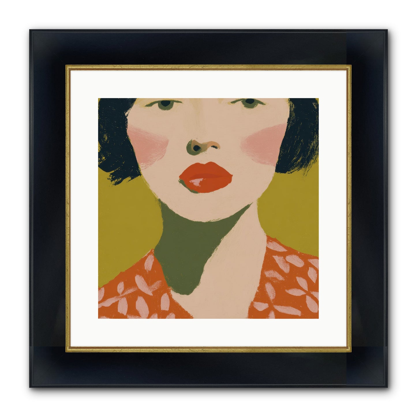 Moment Of Certainty Framed Print - Wide Black w/Gold 16x16