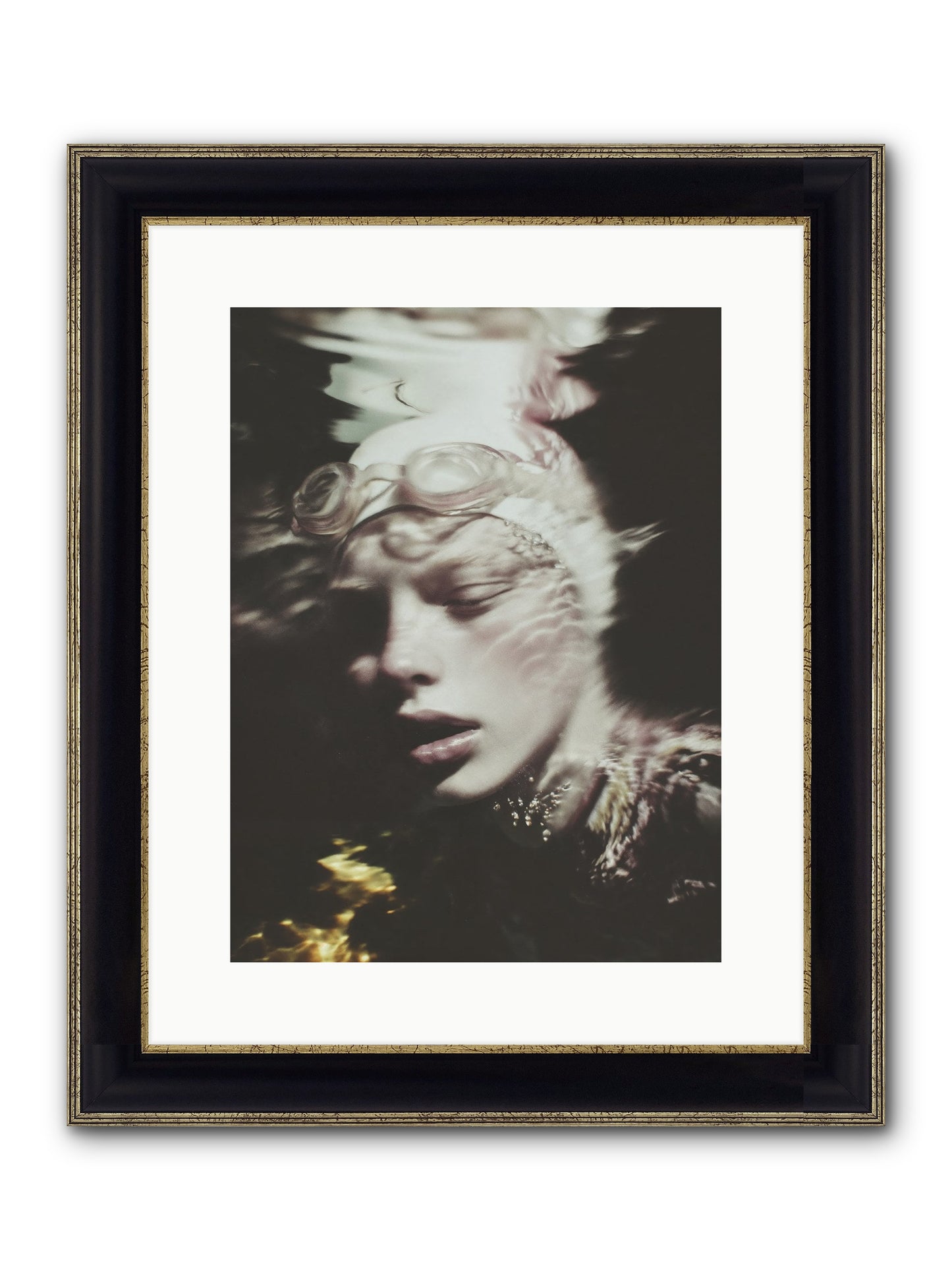 Moments Reclaimed Framed Print - Black & Gold 12x16