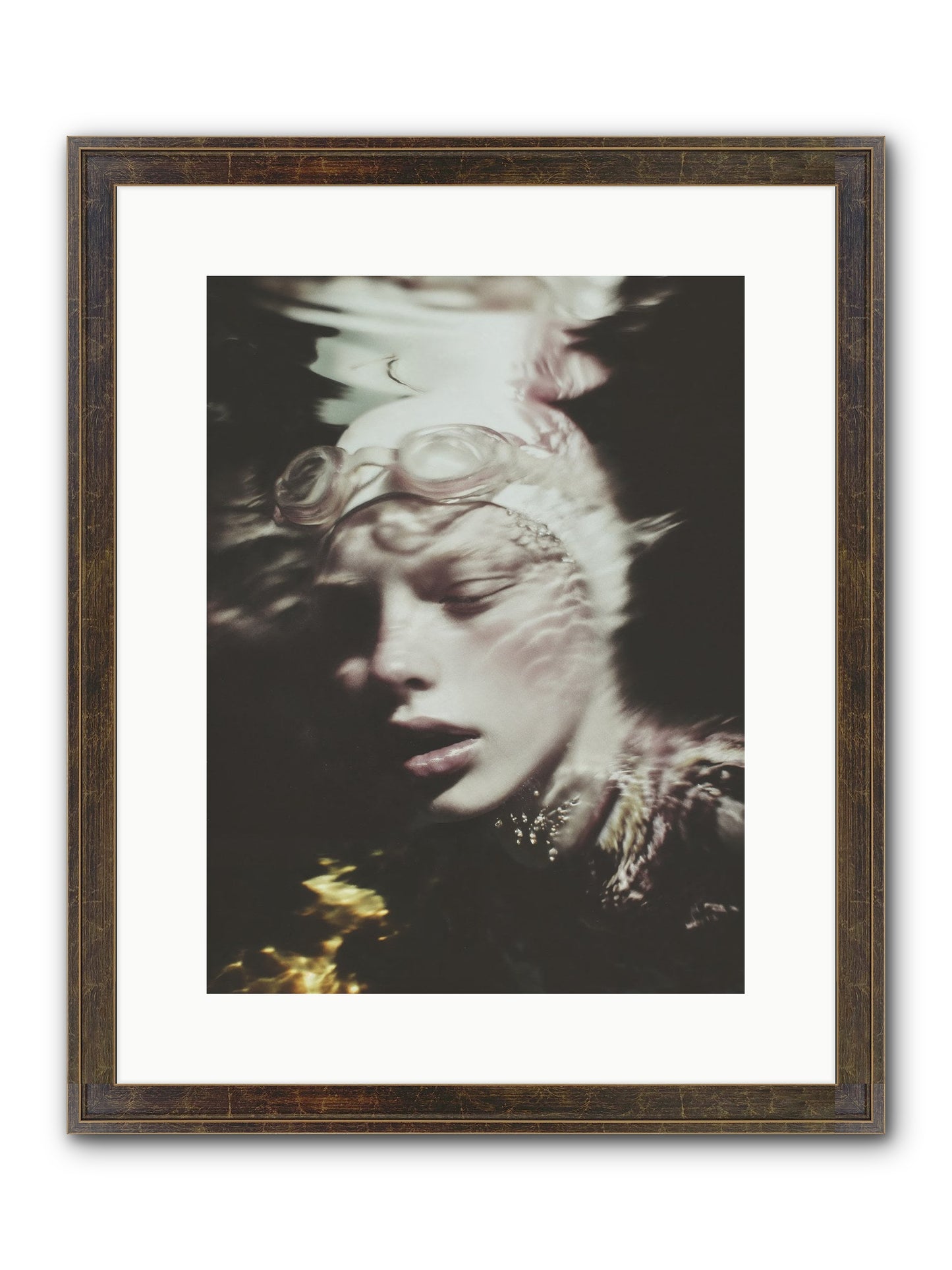 Moments Reclaimed Framed Print - Slimwoods Black/Gold 12x16