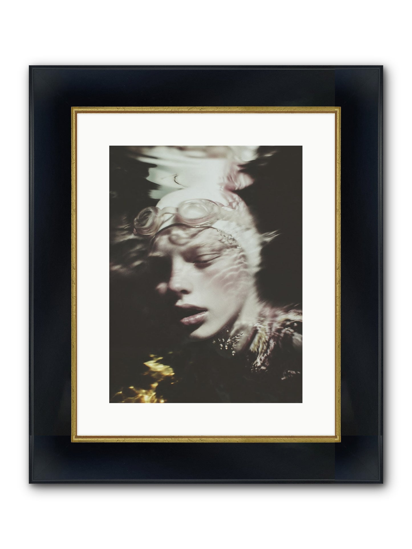 Moments Reclaimed Framed Print - Wide Black w/Gold 12x16