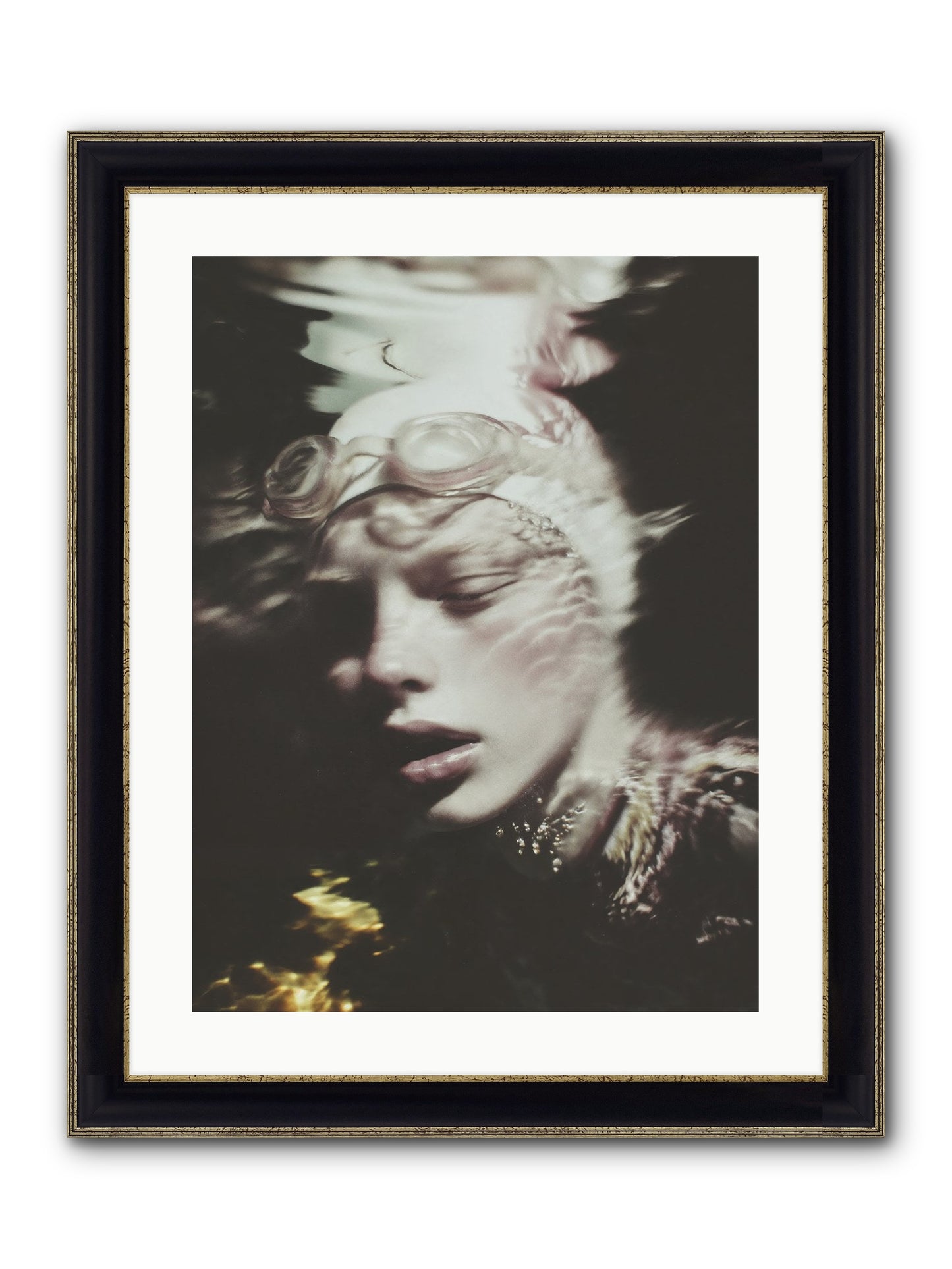 Moments Reclaimed Framed Print - Black & Gold 18x24