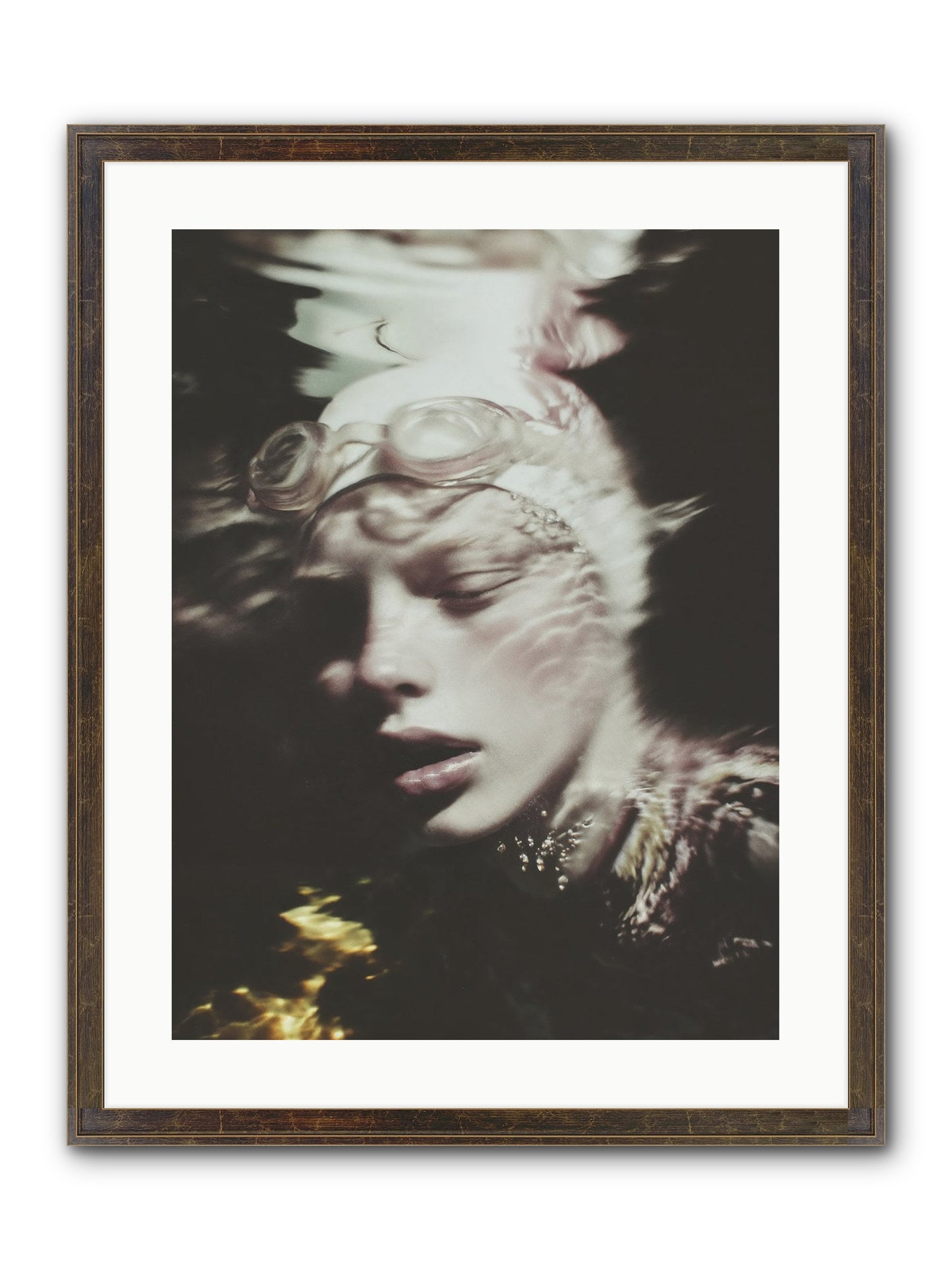Moments Reclaimed Framed Print - Slimwoods Black/Gold 18x24