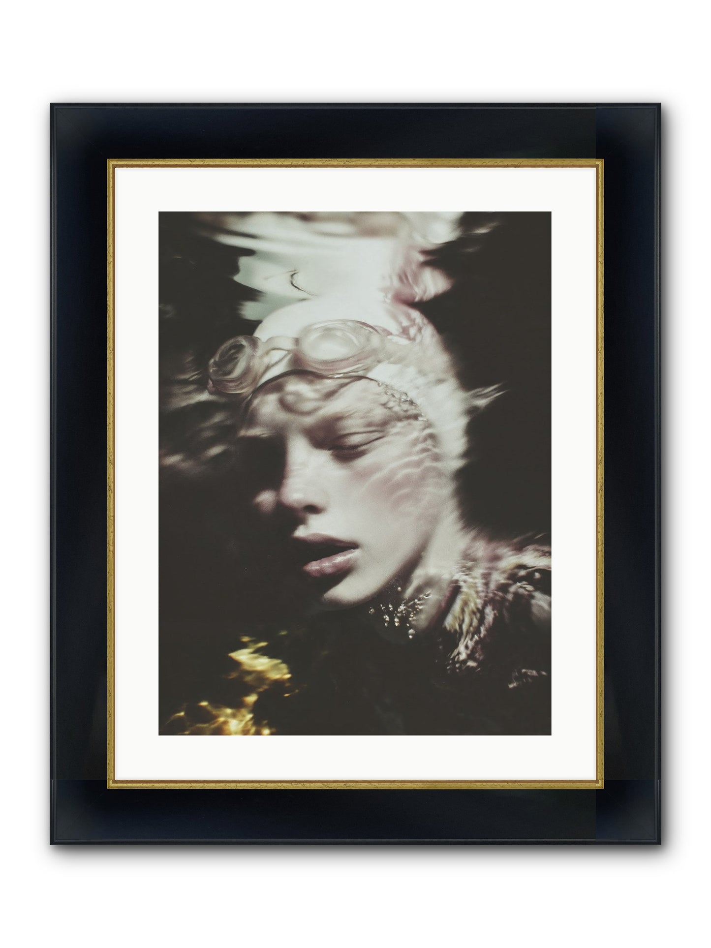 Moments Reclaimed Framed Print - Wide Black w/Gold 18x24