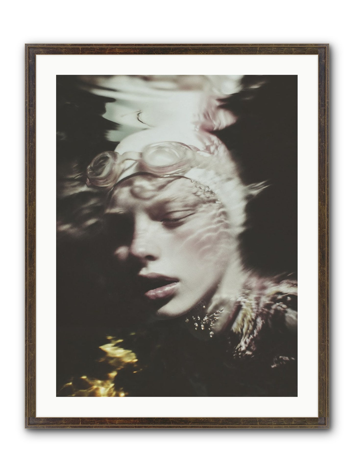 Moments Reclaimed Framed Print - Slimwoods Black/Gold 24x32