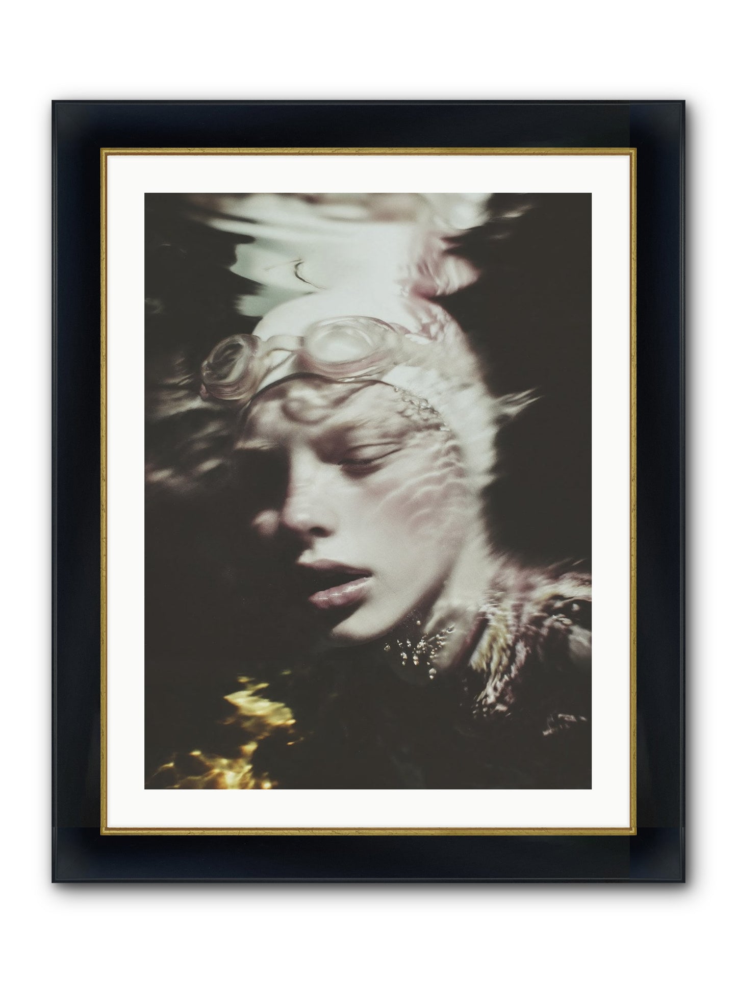 Moments Reclaimed Framed Print - Wide Black w/Gold 24x32