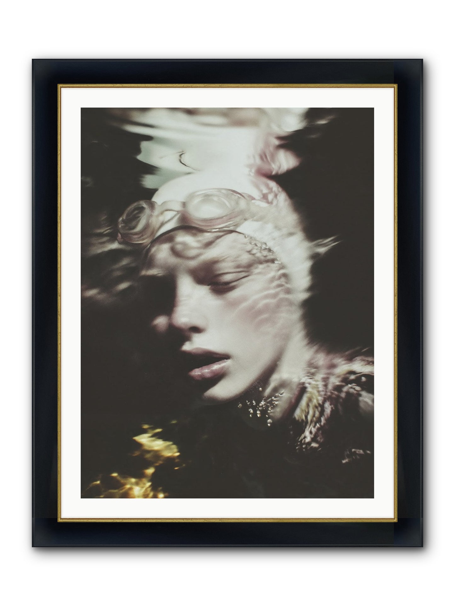 Moments Reclaimed Framed Print - Wide Black w/Gold 30x40