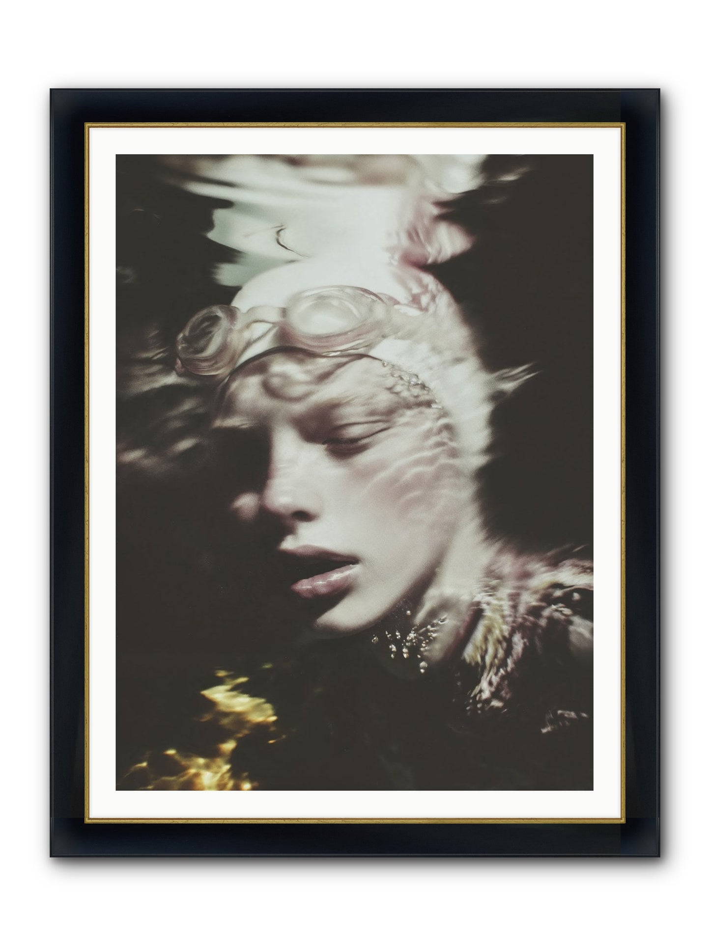 Moments Reclaimed Framed Print - Wide Black w/Gold 36x48