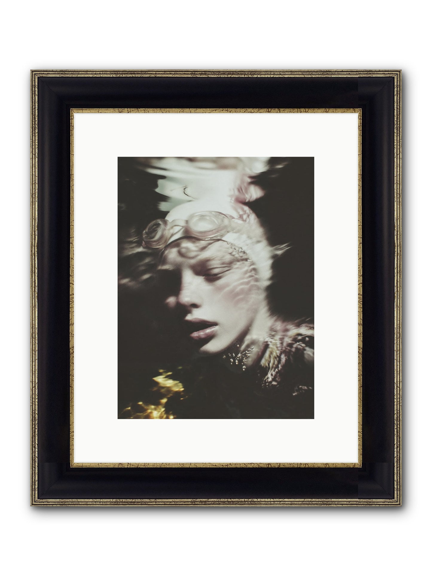 Moments Reclaimed Framed Print - Black & Gold 9x12