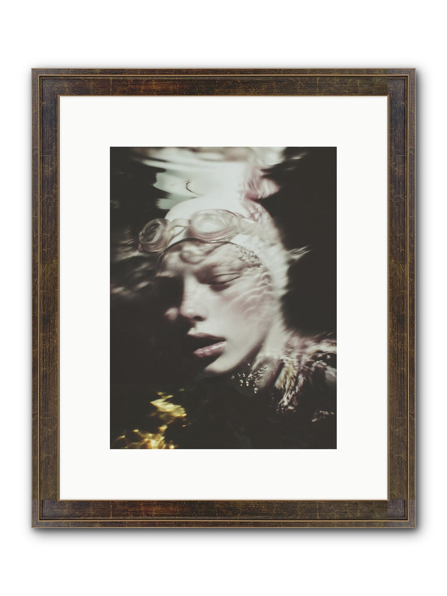 Moments Reclaimed Framed Print - Slimwoods Black/Gold 9x12
