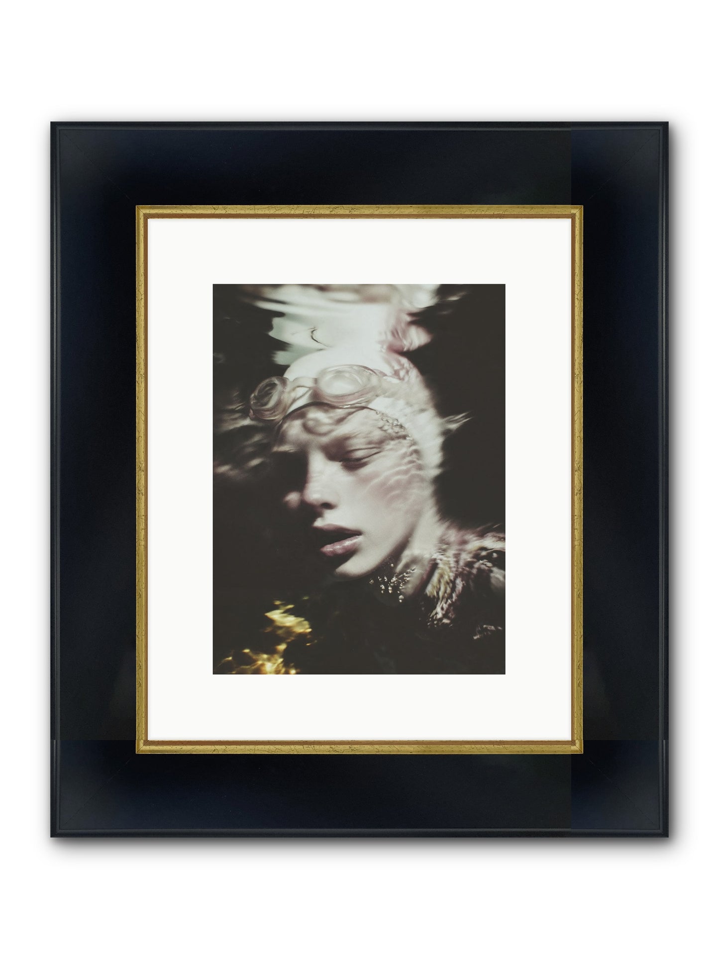 Moments Reclaimed Framed Print - Wide Black w/Gold 9x12