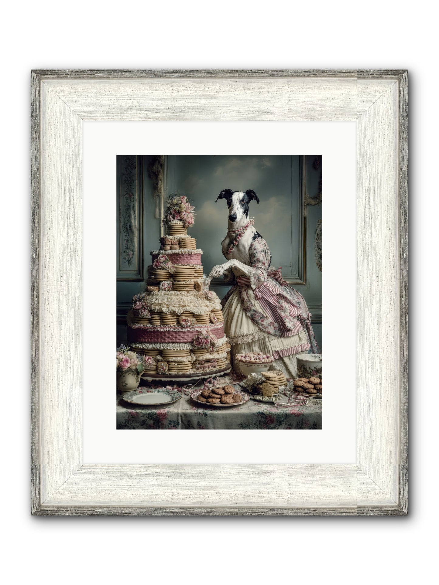 Monarch Of The Marshmallow Oven Framed Print - Driftwood White 12x16