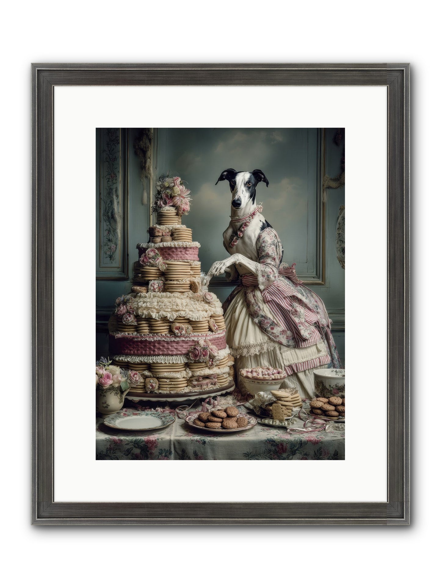 Monarch Of The Marshmallow Oven Framed Print - Slimwoods Black/Silver 12x16