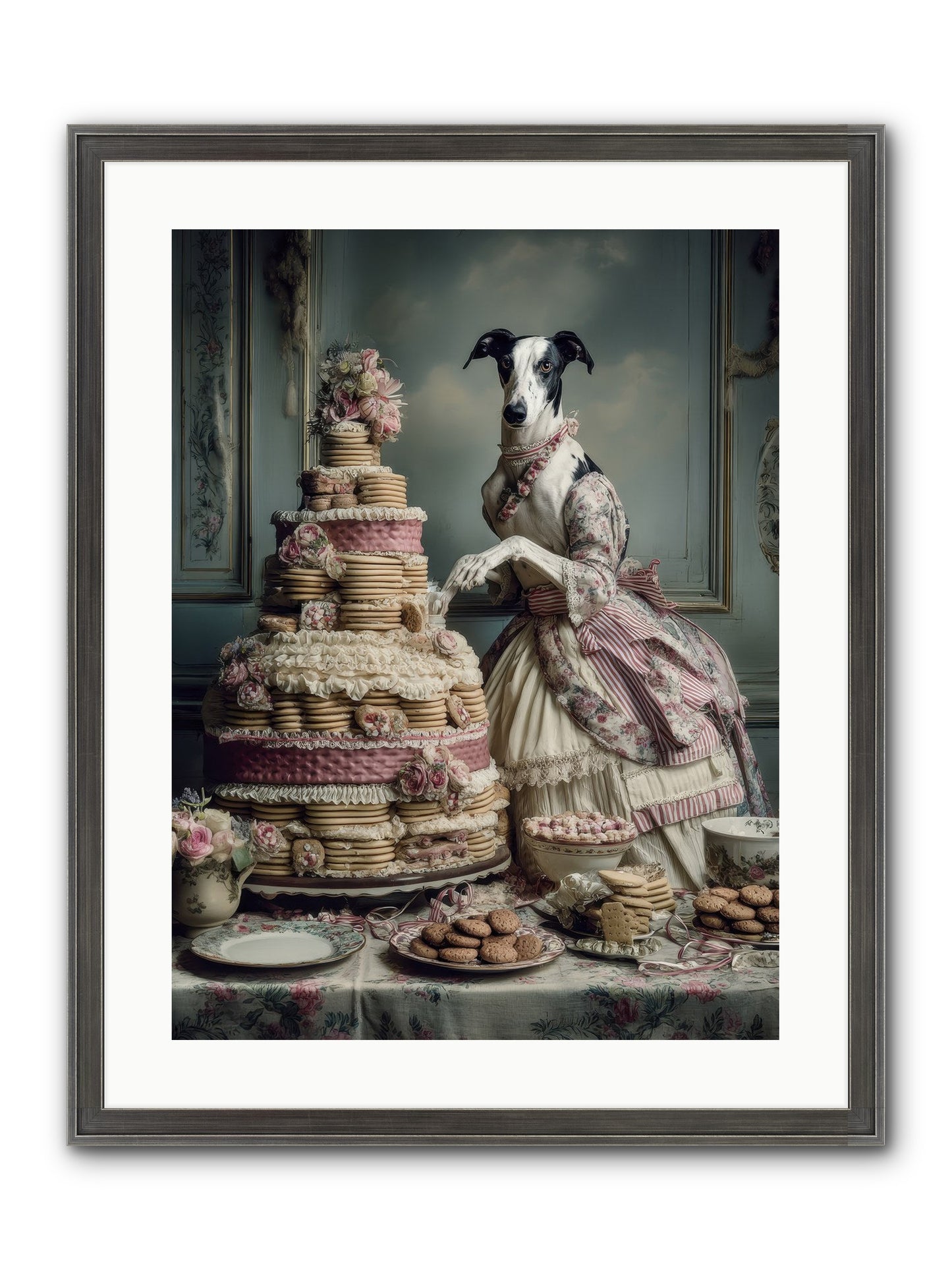 Monarch Of The Marshmallow Oven Framed Print - Slimwoods Black/Silver 18x24