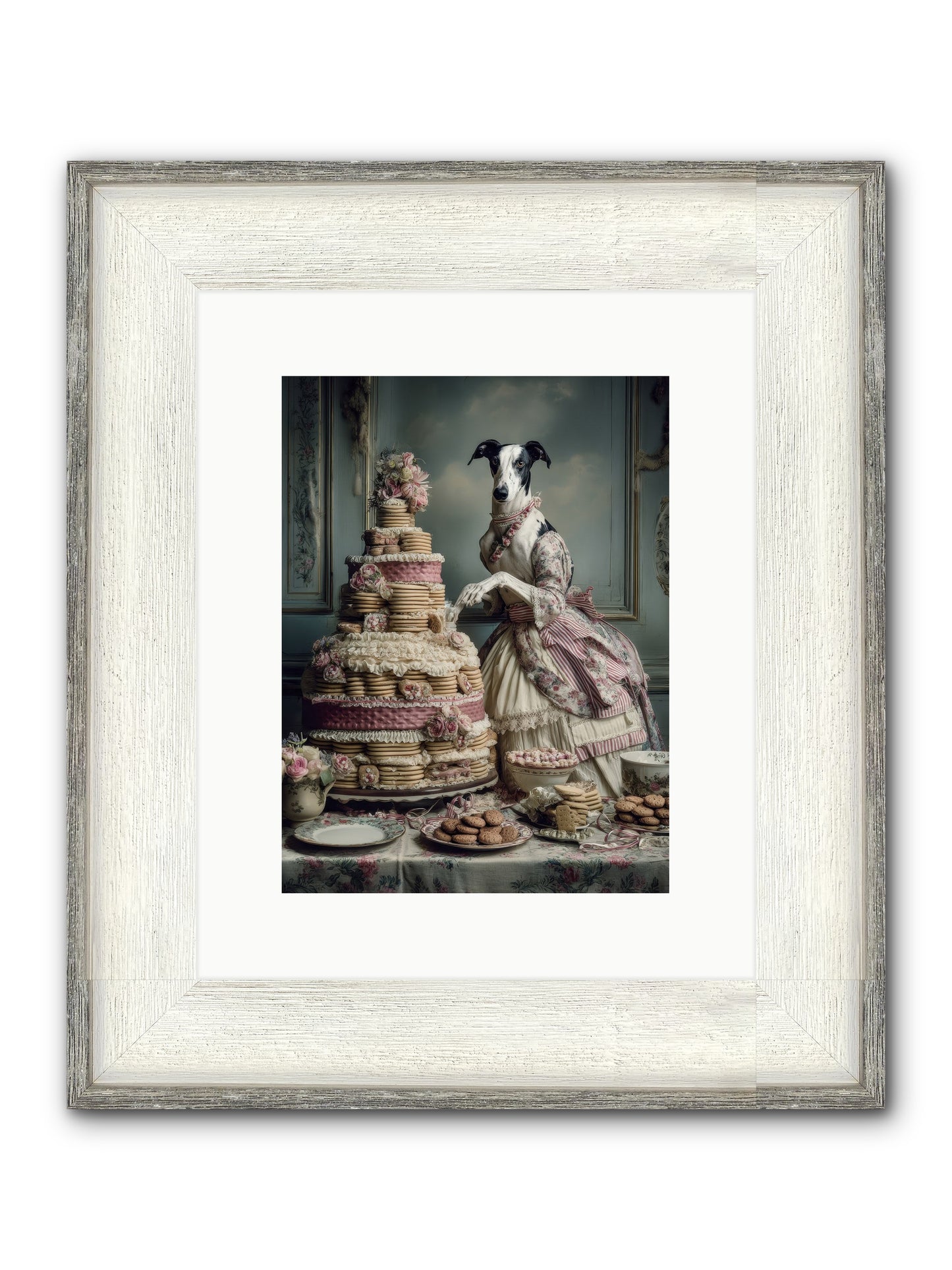 Monarch Of The Marshmallow Oven Framed Print - Driftwood White 9x12