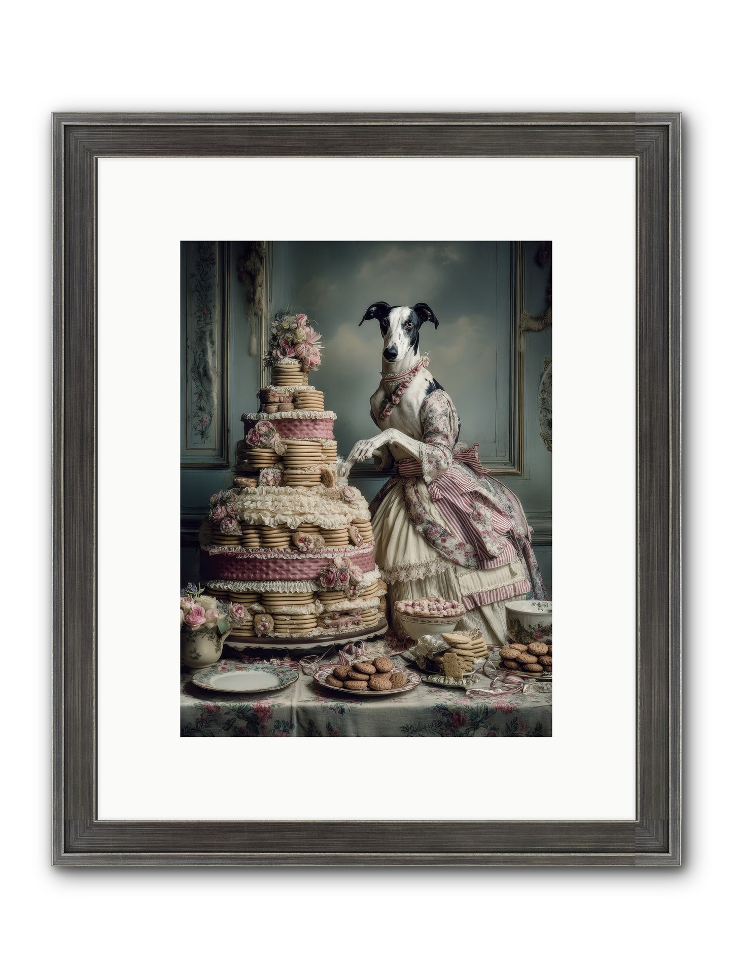 Monarch Of The Marshmallow Oven Framed Print - Slimwoods Black/Silver 9x12