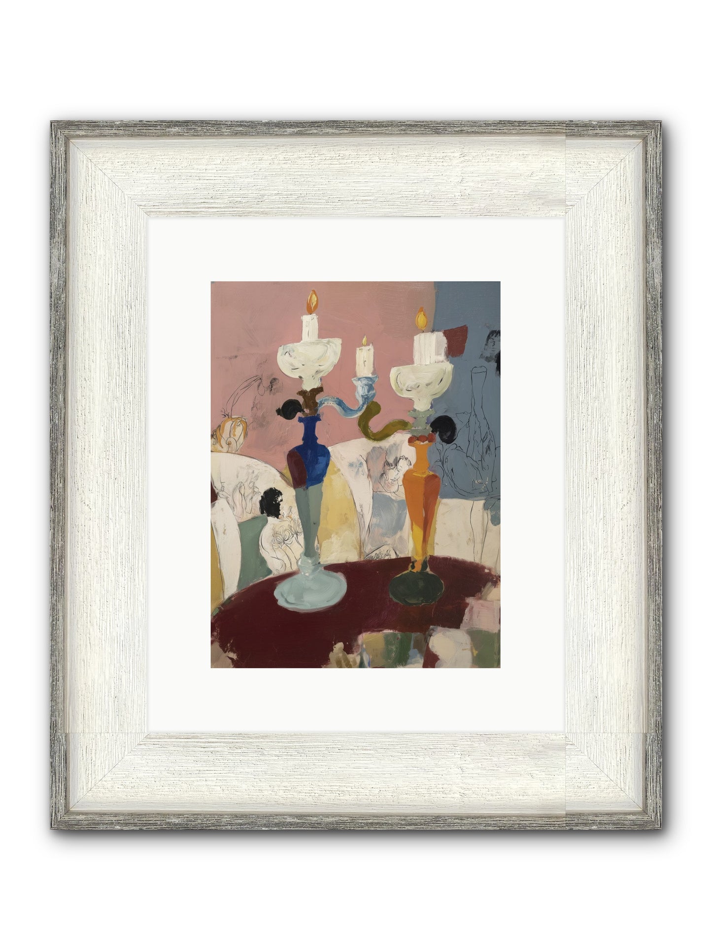 Moon’s Lament Framed Print - Driftwood White 9x12