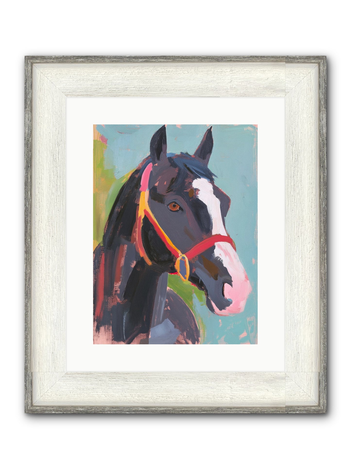 Moonbeam Framed Print - Driftwood White 12x16