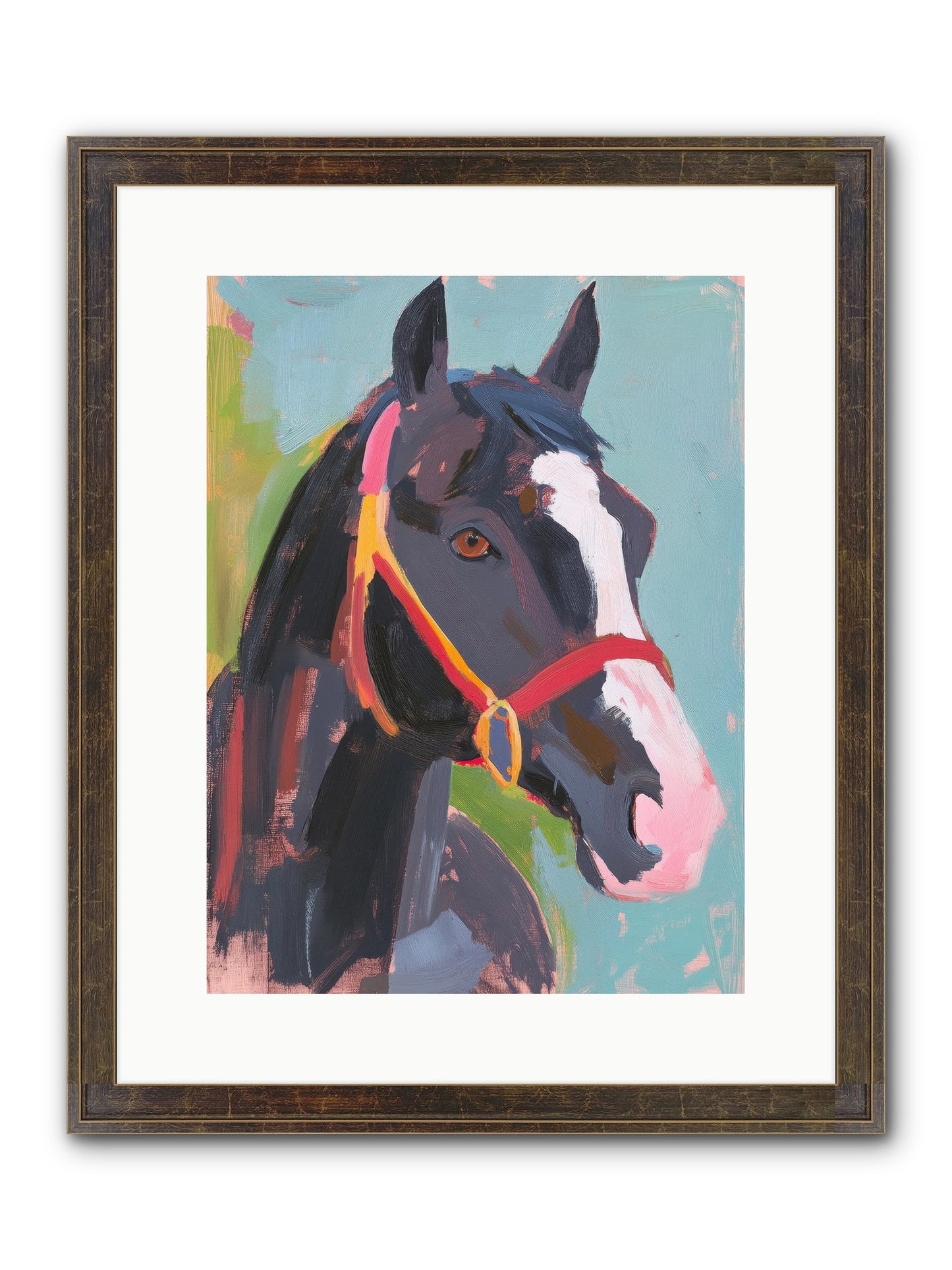 Moonbeam Framed Print - Slimwoods Black/Gold 12x16