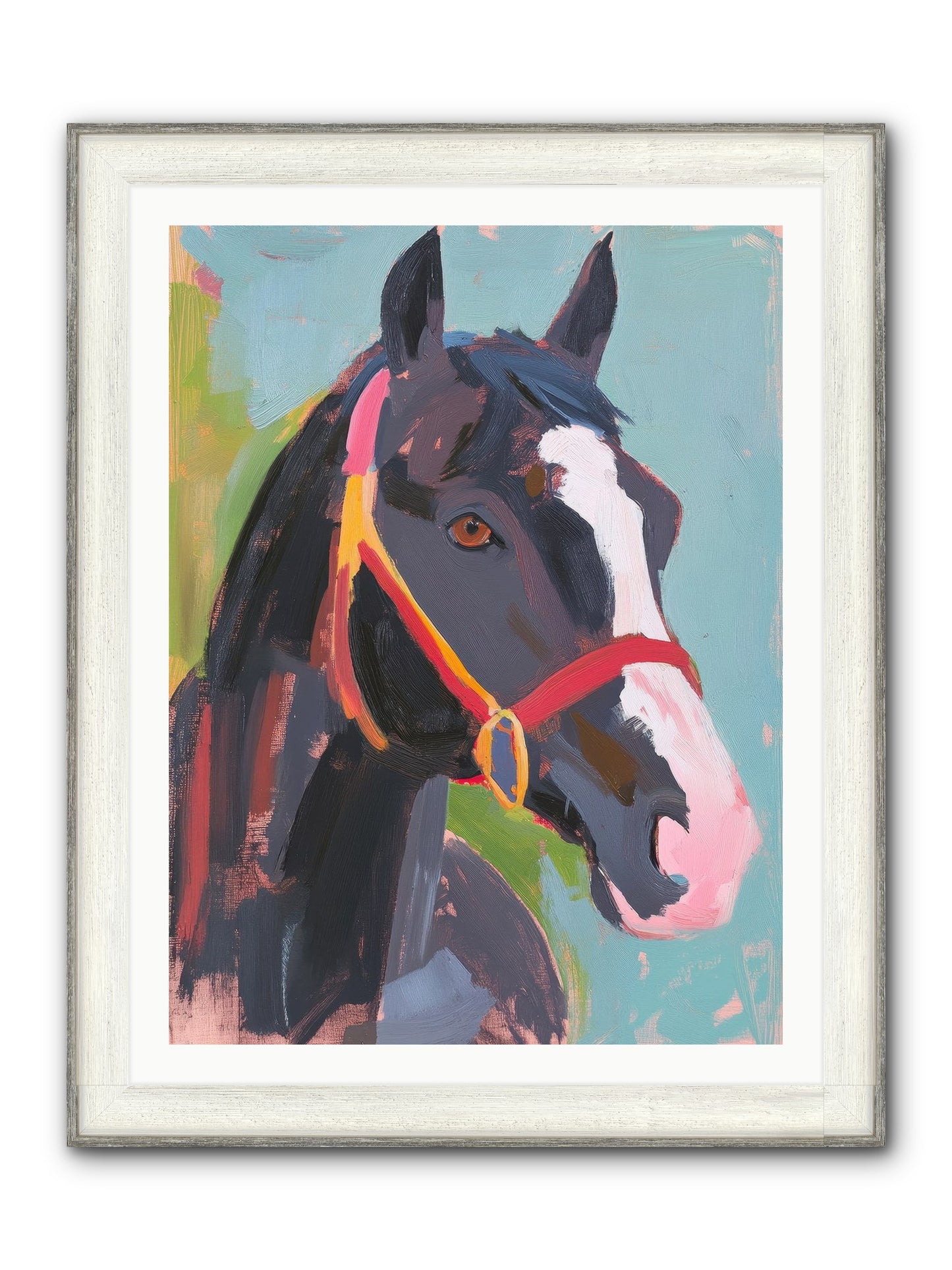Moonbeam Framed Print - Driftwood White 30x40