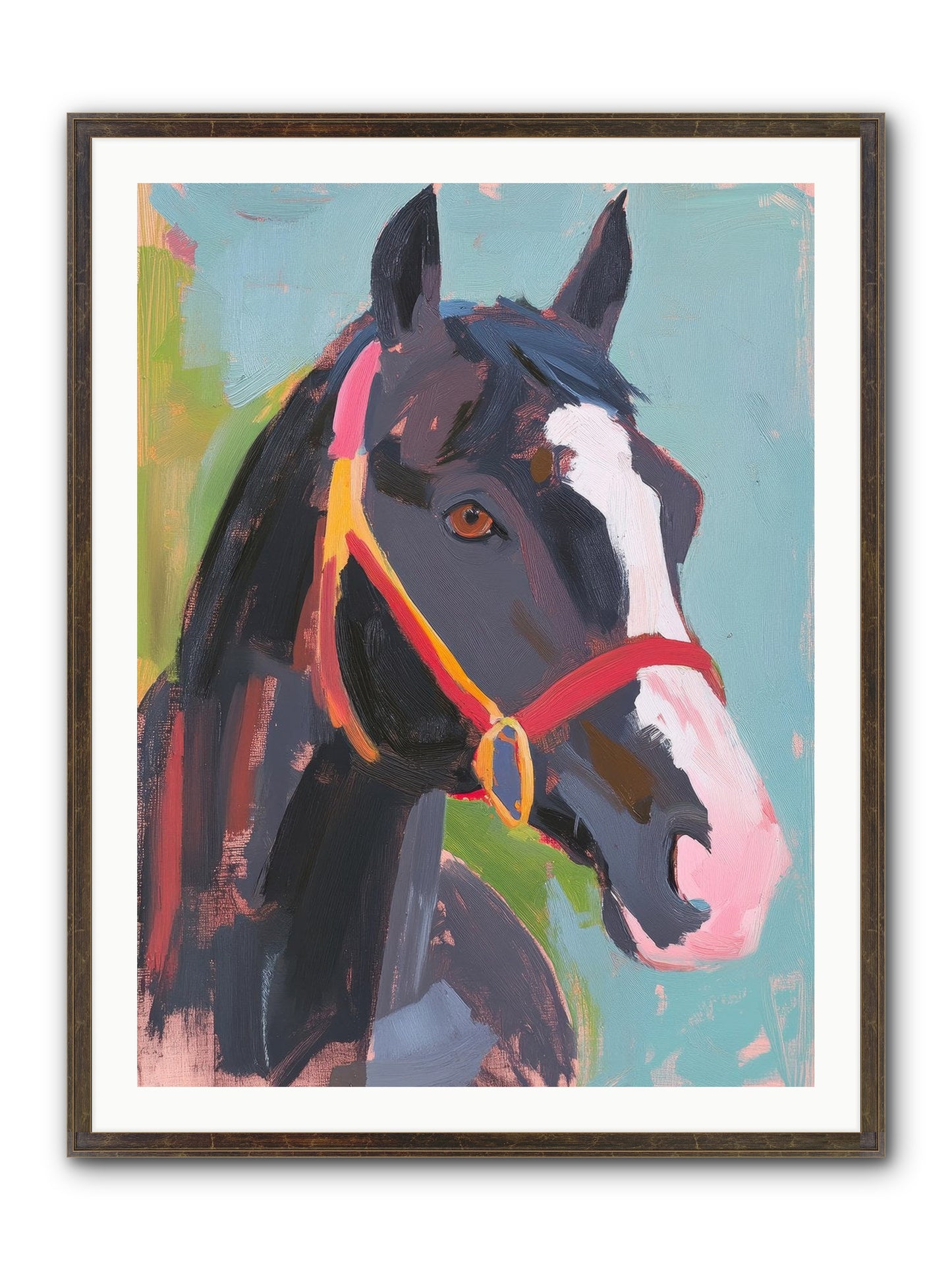 Moonbeam Framed Print - Slimwoods Black/Gold 30x40