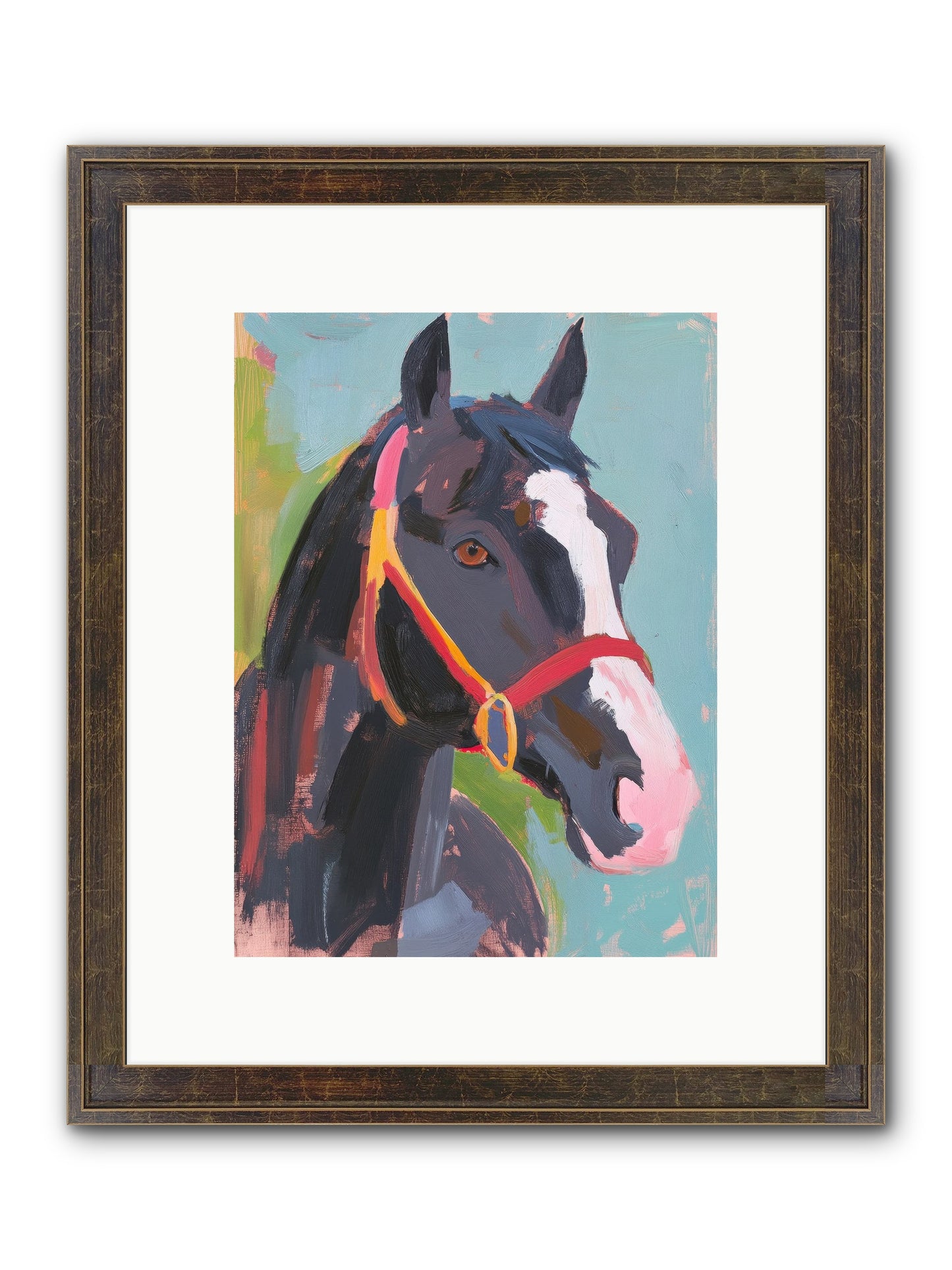 Moonbeam Framed Print - Slimwoods Black/Gold 9x12