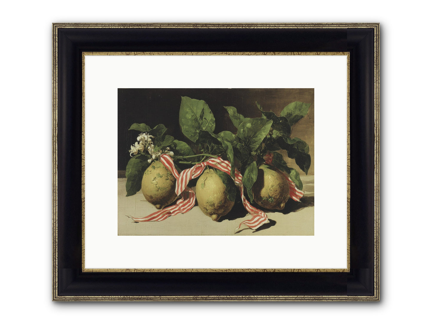 Moonlight At Mallow House Framed Print - Black & Gold 12x9