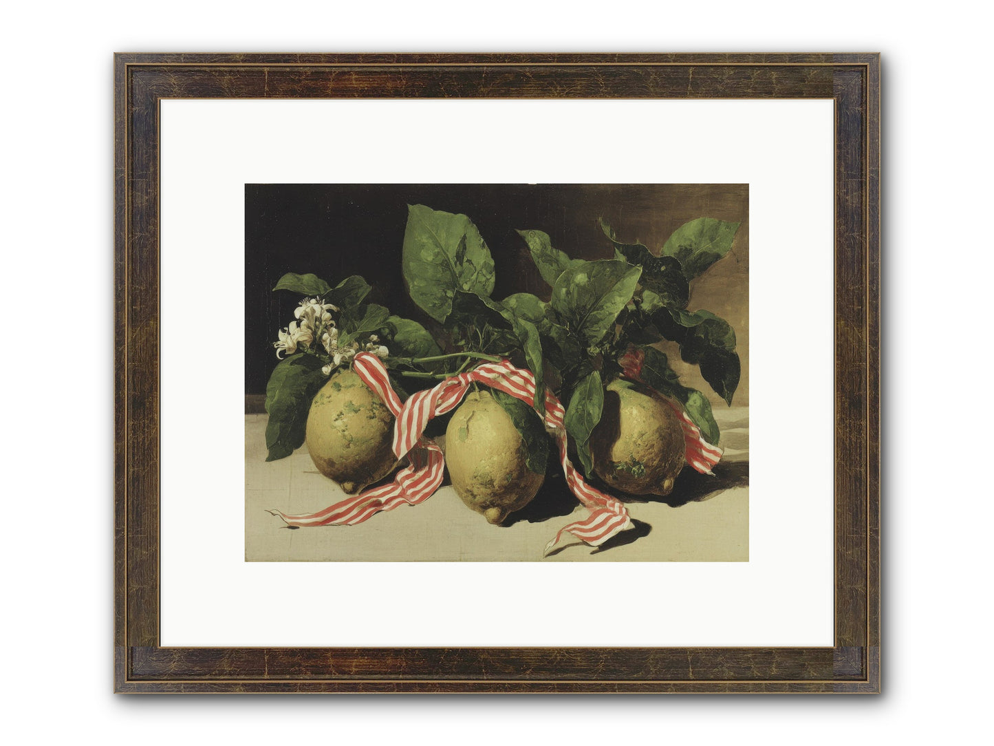 Moonlight At Mallow House Framed Print - Slimwoods Black/Gold 12x9