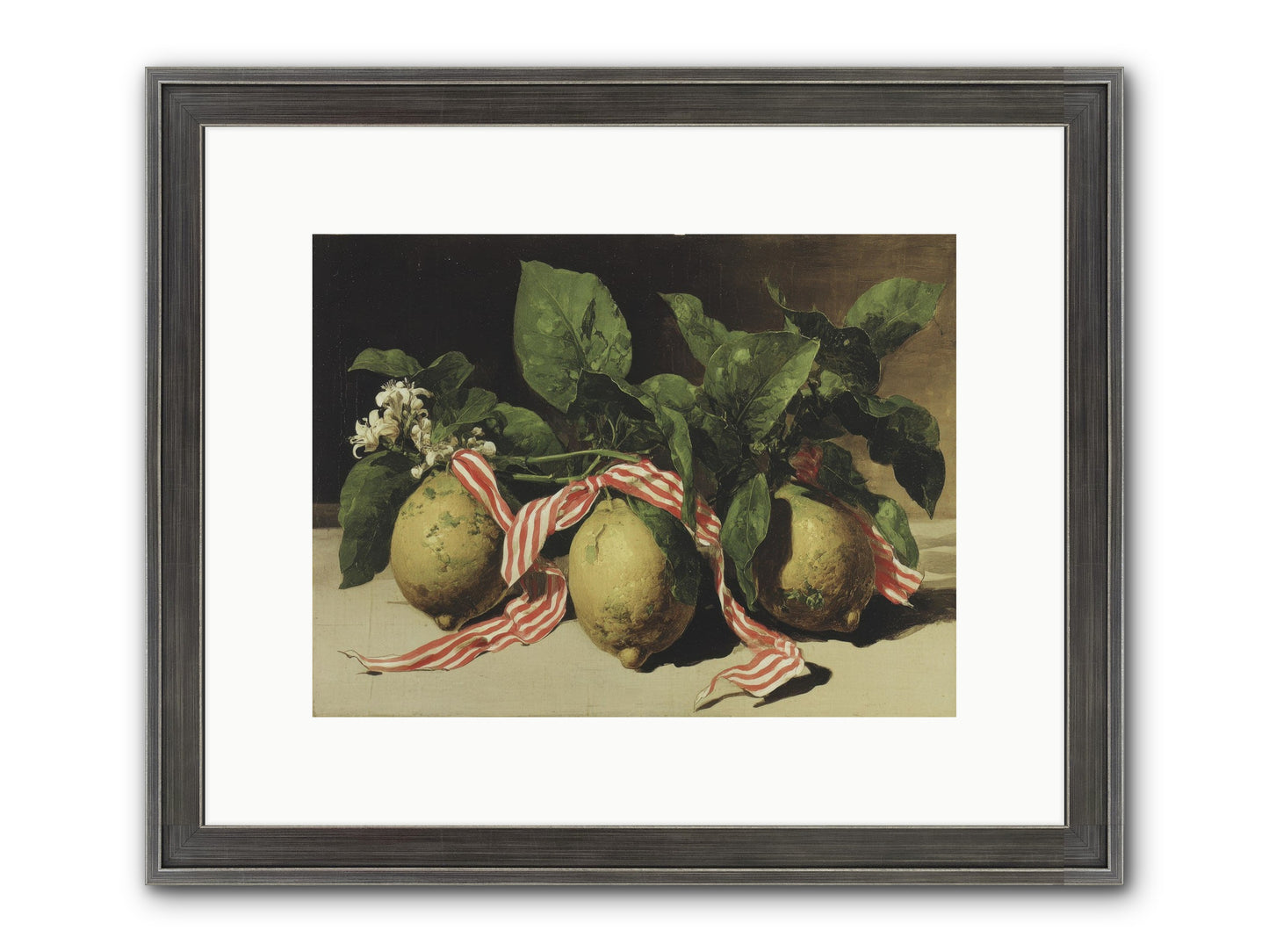 Moonlight At Mallow House Framed Print - Slimwoods Black/Silver 12x9