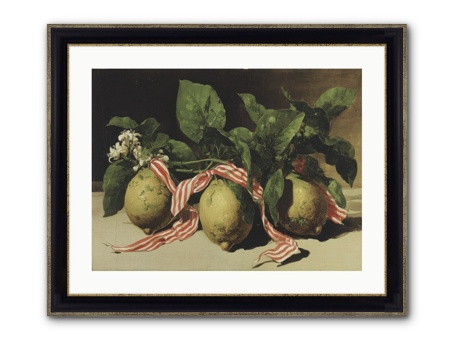 Moonlight At Mallow House Framed Print - Black & Gold 24x18