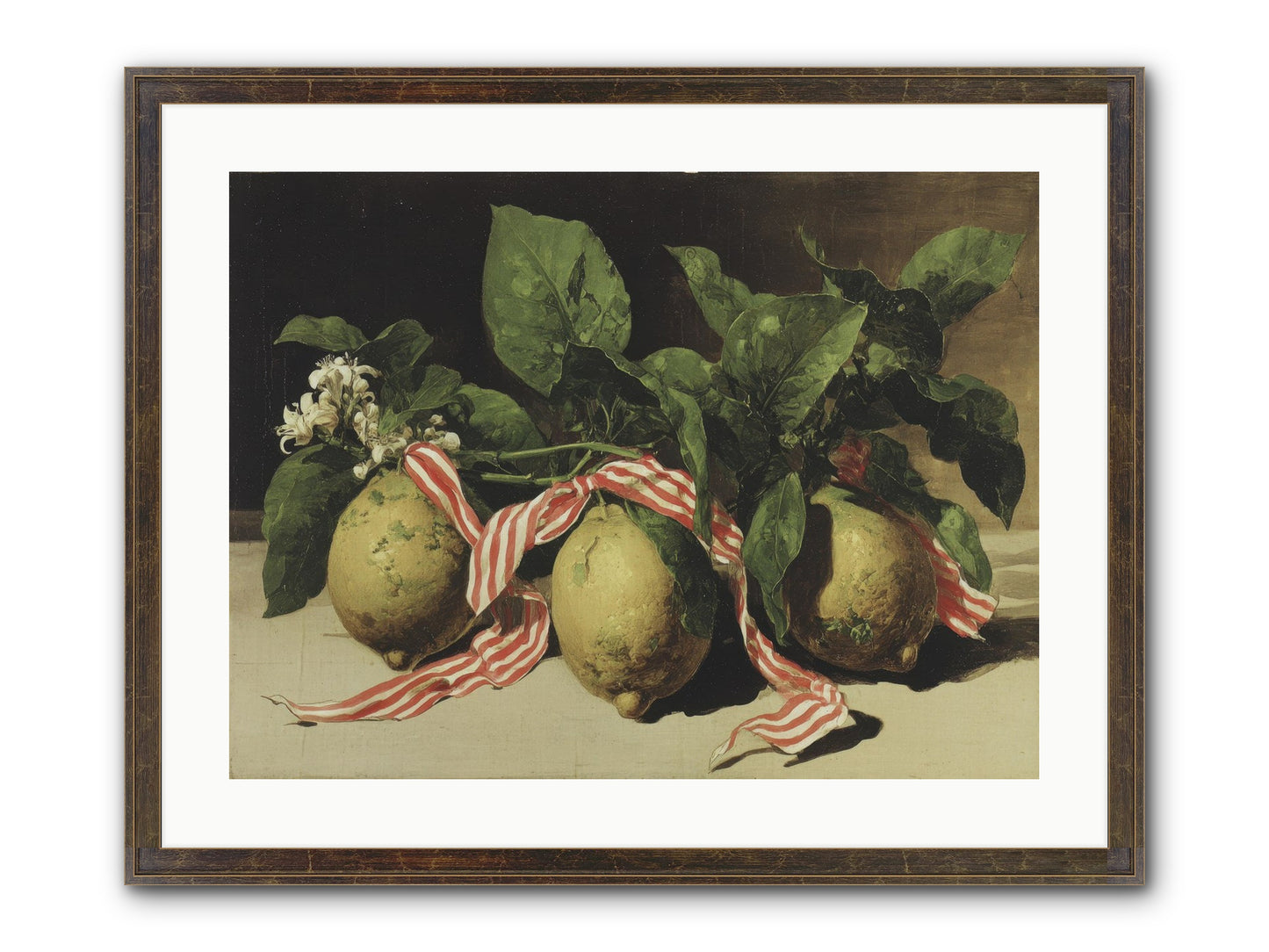 Moonlight At Mallow House Framed Print - Slimwoods Black/Gold 24x18