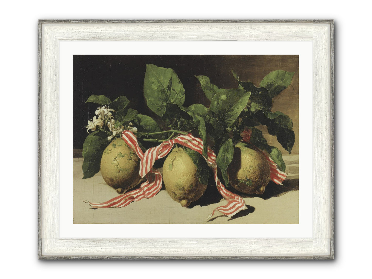 Moonlight At Mallow House Framed Print - Driftwood White 32x24