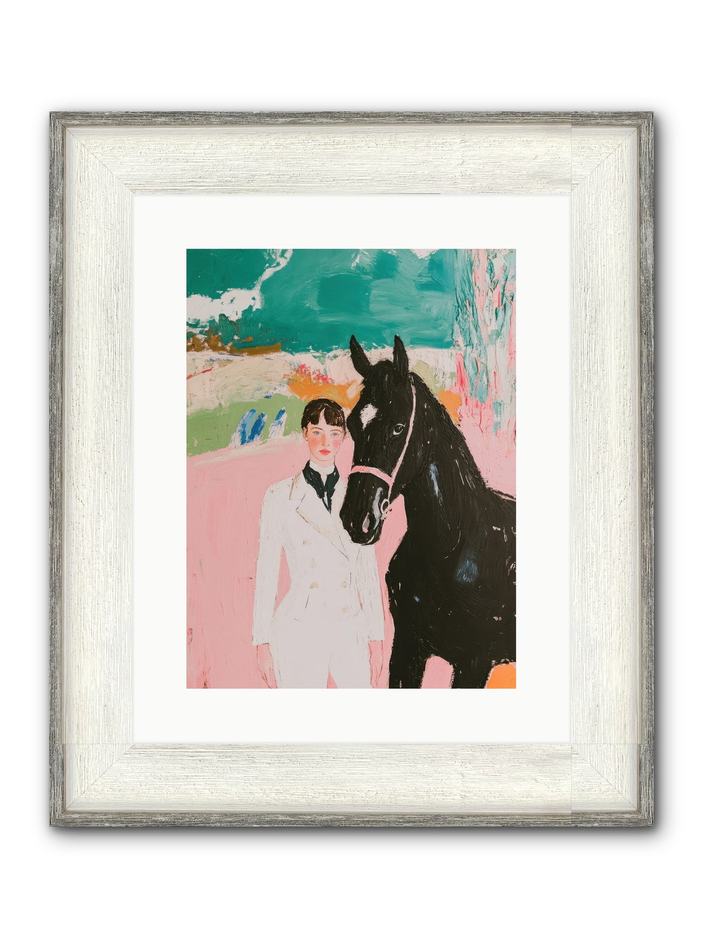 Moonlight Jumper Framed Print - Driftwood White 12x16