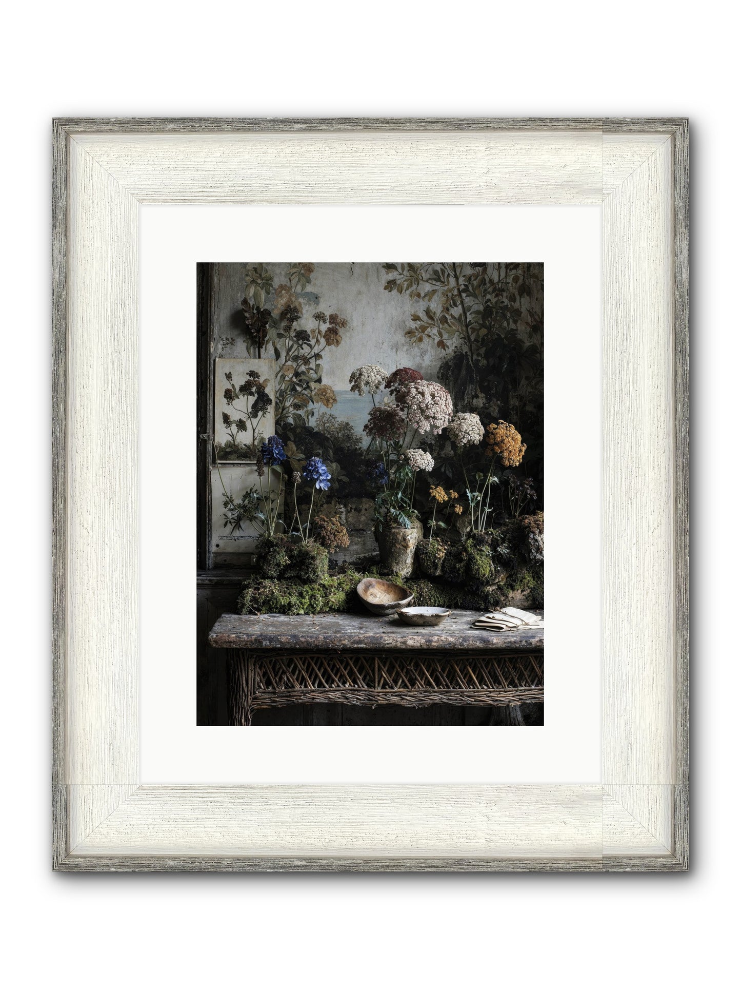 Moonlit Dreams Framed Print - Driftwood White 12x16