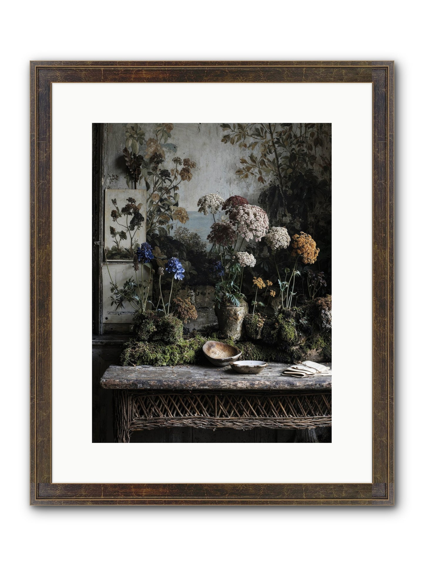 Moonlit Dreams Framed Print - Slimwoods Black/Gold 12x16