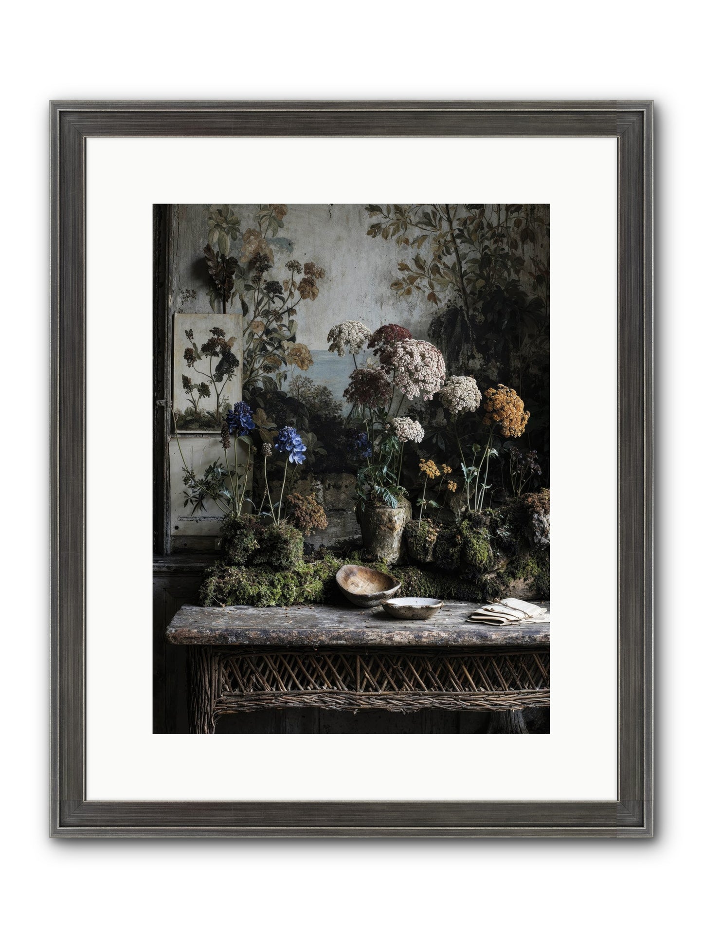 Moonlit Dreams Framed Print - Slimwoods Black/Silver 12x16