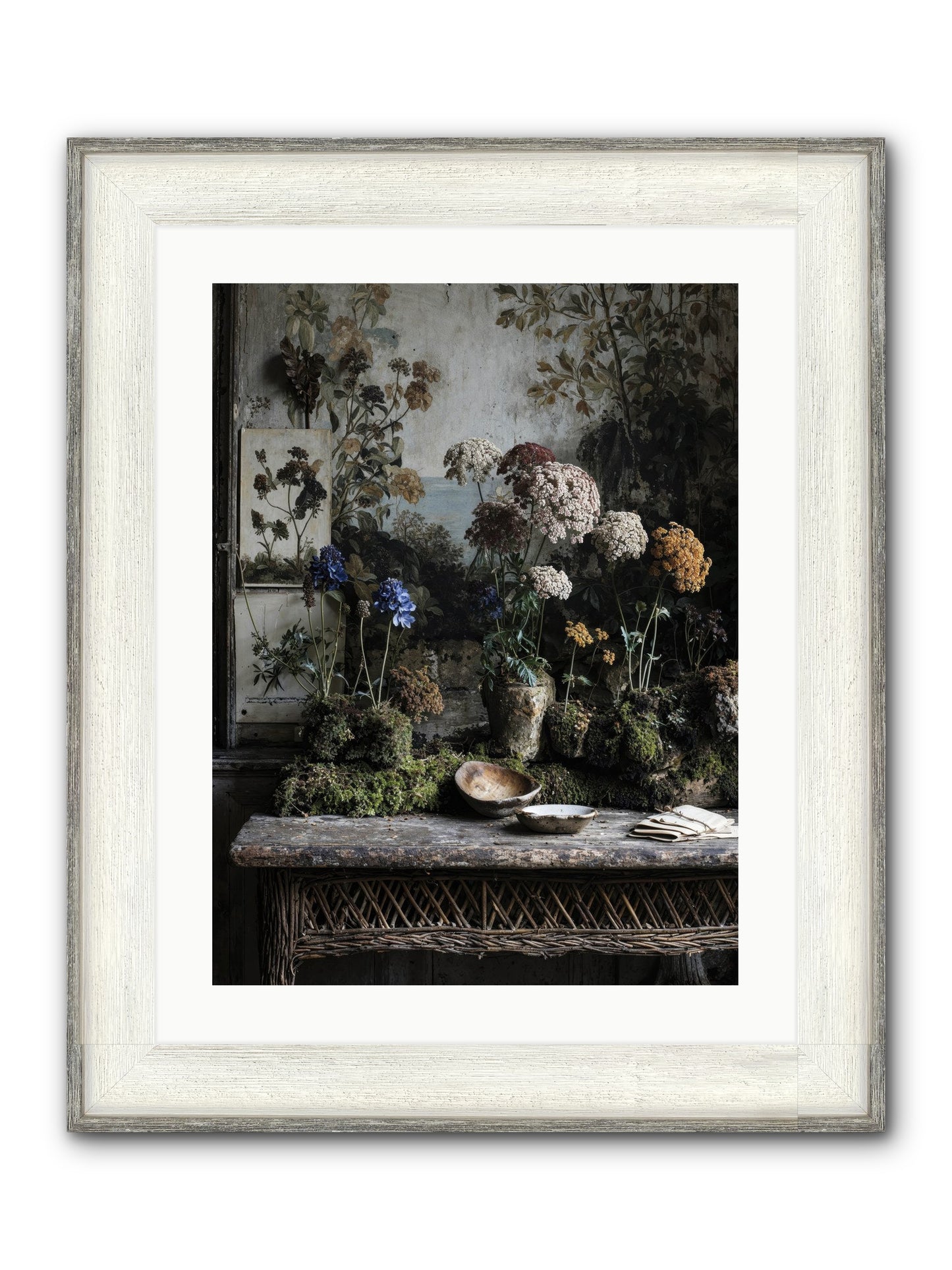 Moonlit Dreams Framed Print - Driftwood White 18x24