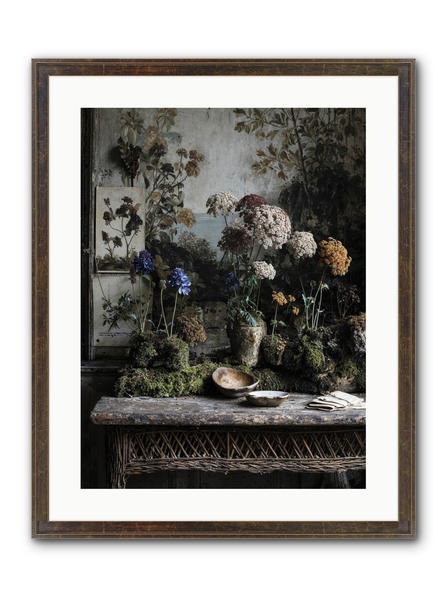 Moonlit Dreams Framed Print - Slimwoods Black/Gold 18x24