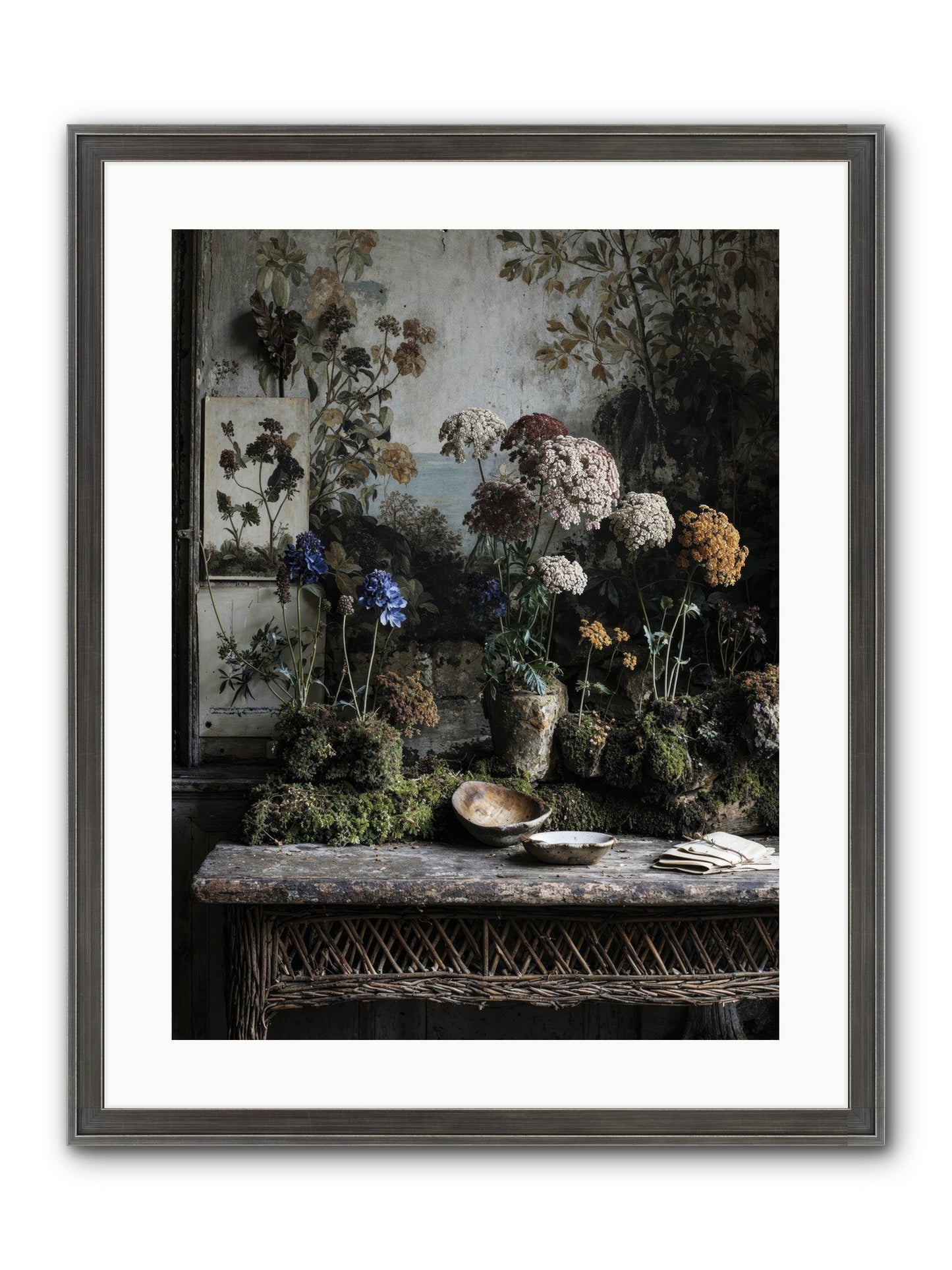 Moonlit Dreams Framed Print - Slimwoods Black/Silver 18x24