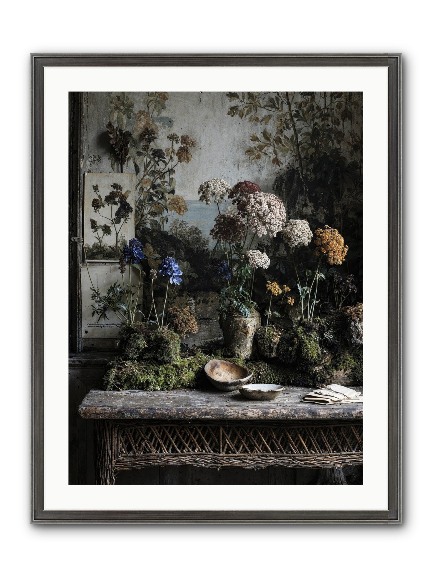 Moonlit Dreams Framed Print - Slimwoods Black/Silver 24x32