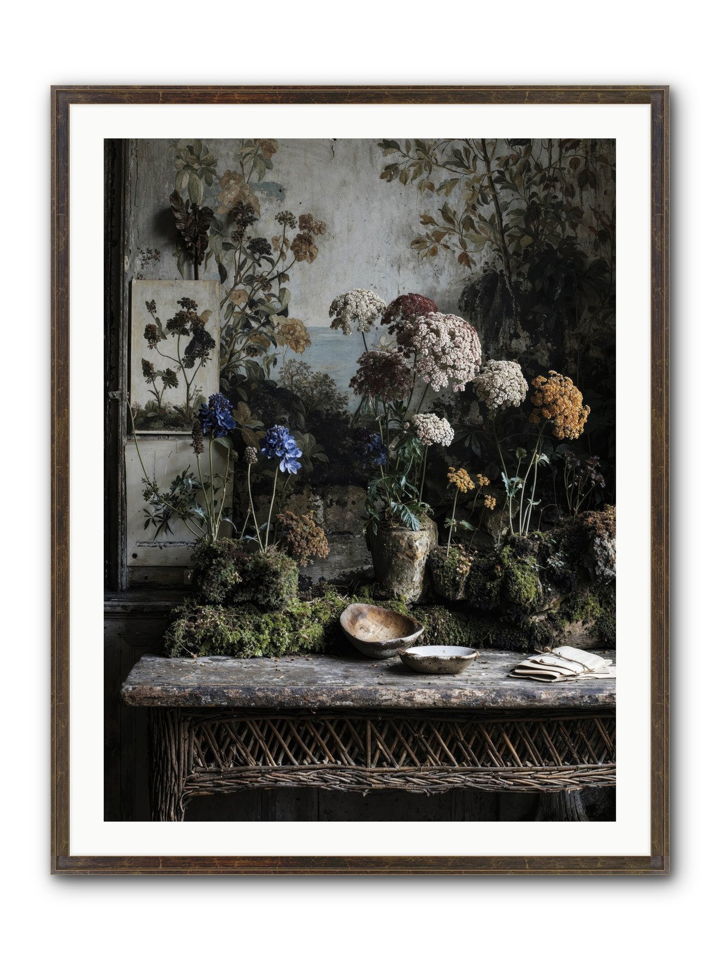 Moonlit Dreams Framed Print - Slimwoods Black/Gold 30x40