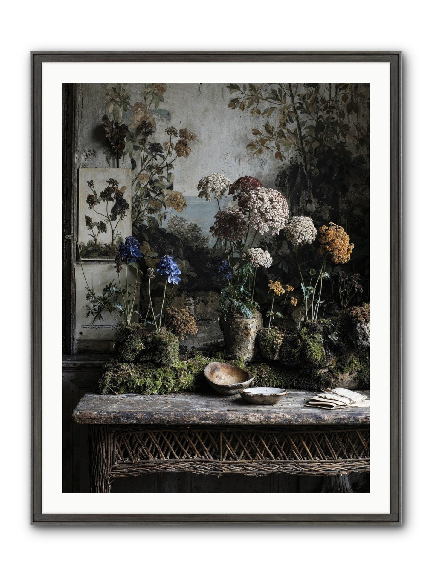 Moonlit Dreams Framed Print - Slimwoods Black/Silver 30x40