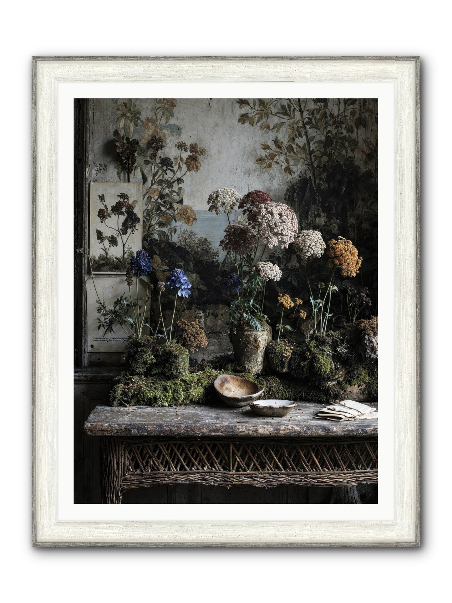 Moonlit Dreams Framed Print - Driftwood White 36x48